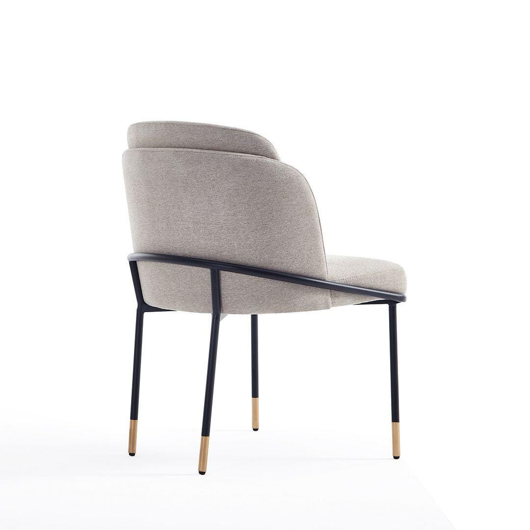 Manhattan Comfort Flor Upholstered Dining Chair, Wheat, large