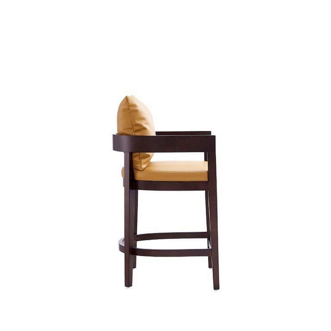 Ritz Counter Stool, Camel/Dark Walnut, large