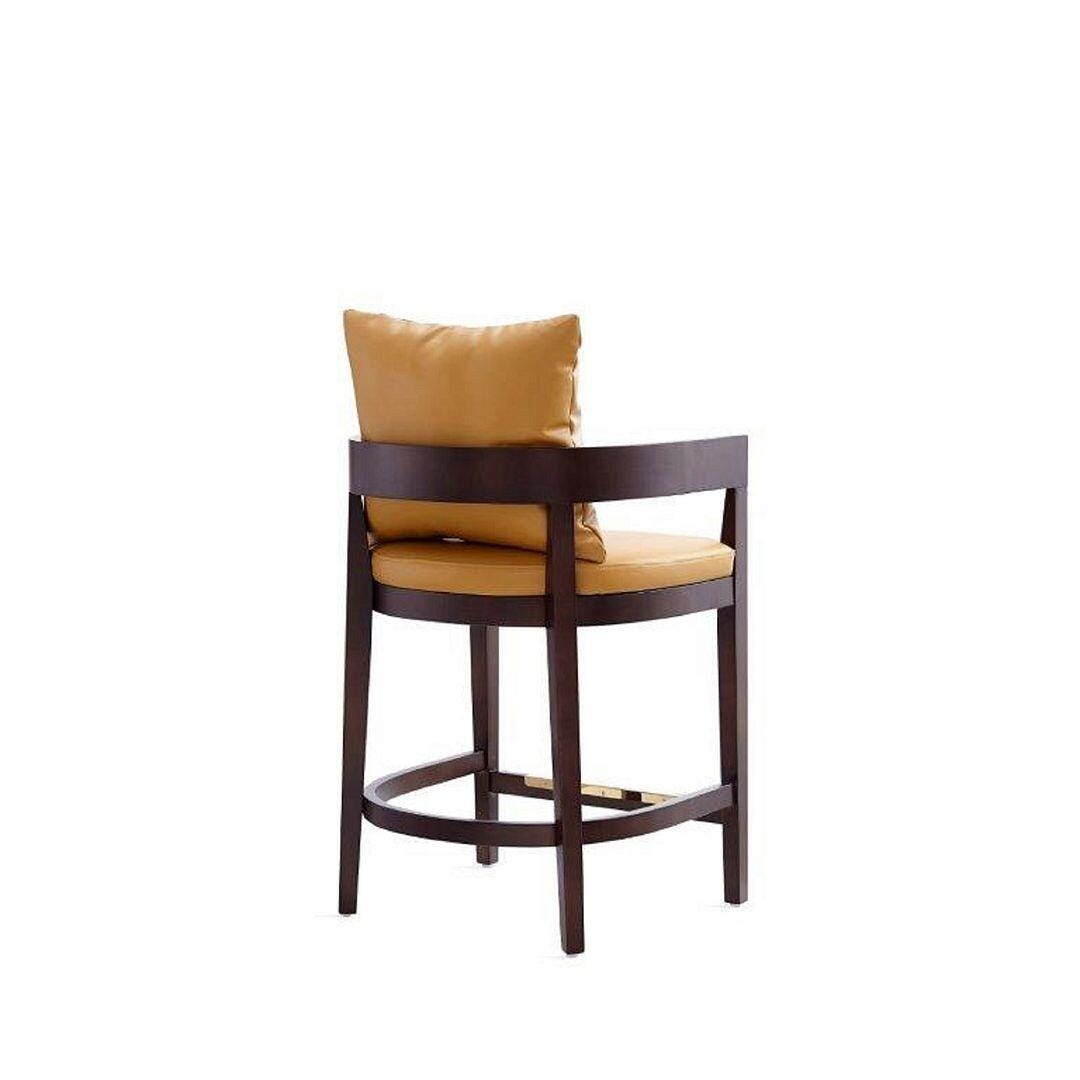 Ritz Counter Stool, Camel/Dark Walnut, large