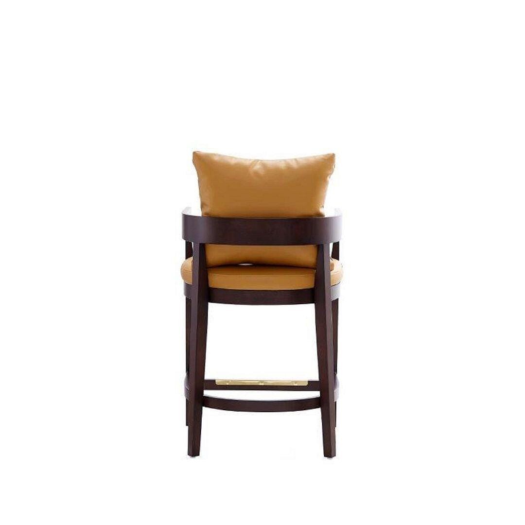 Ritz Counter Stool, Camel/Dark Walnut, large