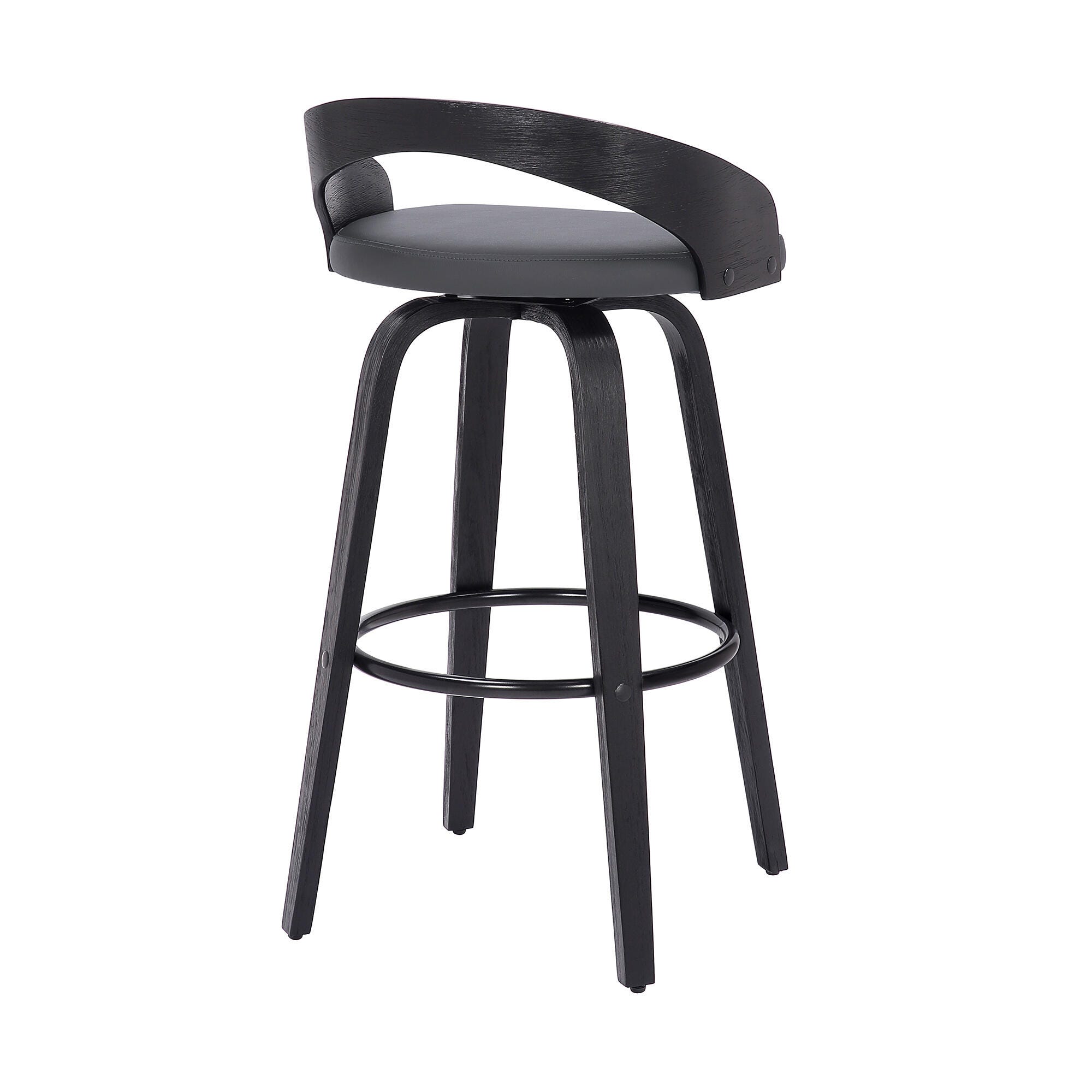 Sonia Counter Stool, Gray/Black, large