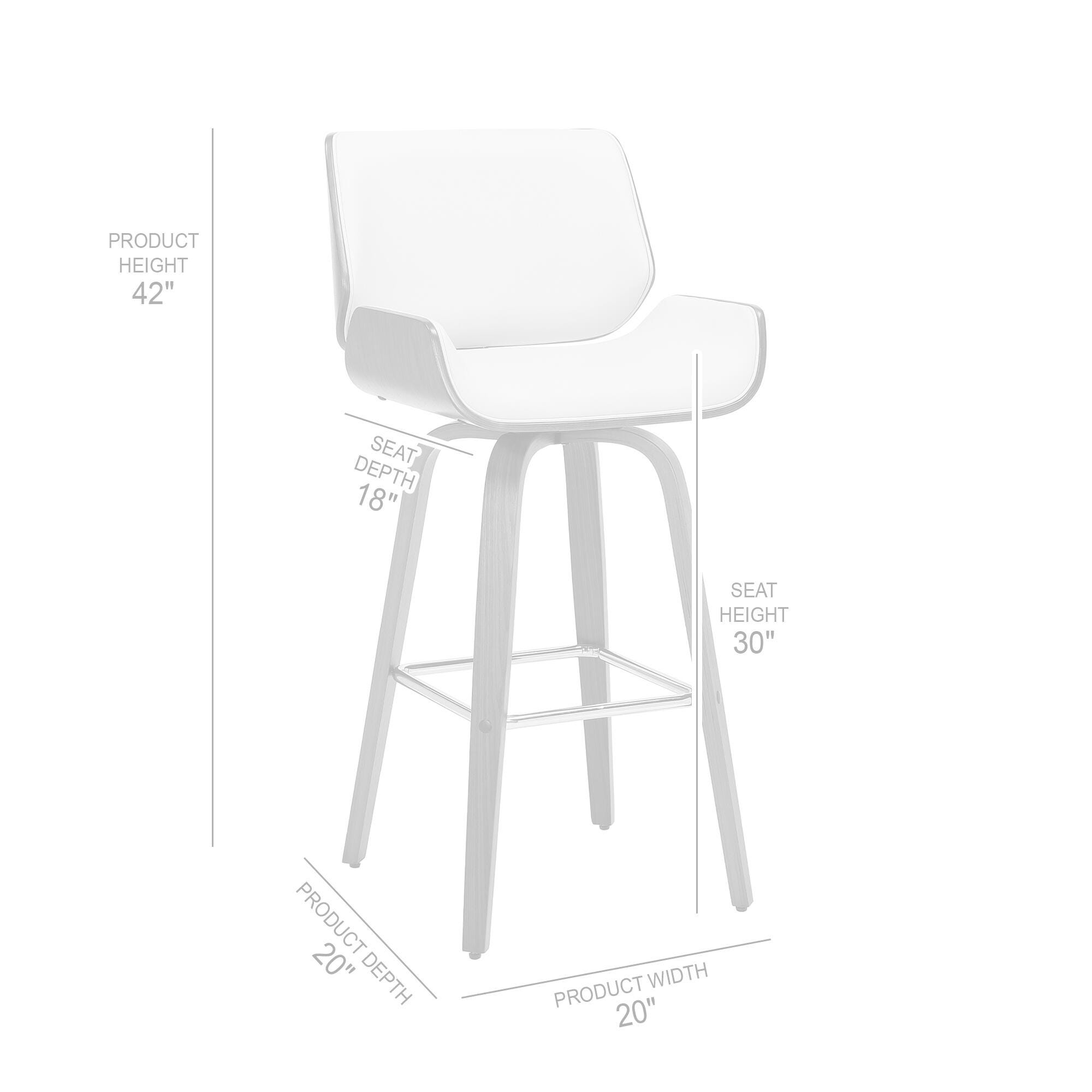 Tyler Bar Stool, Cream, large