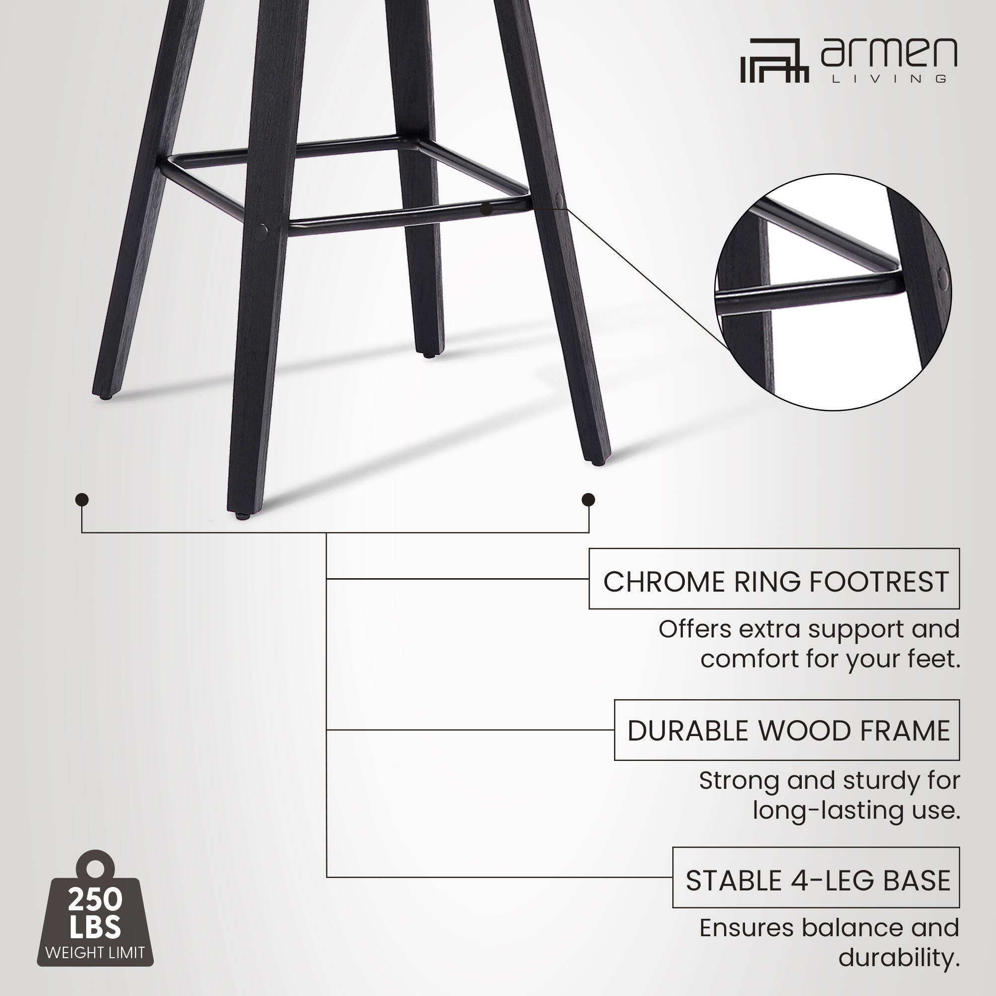 Tyler Counter Stool, Gray, large