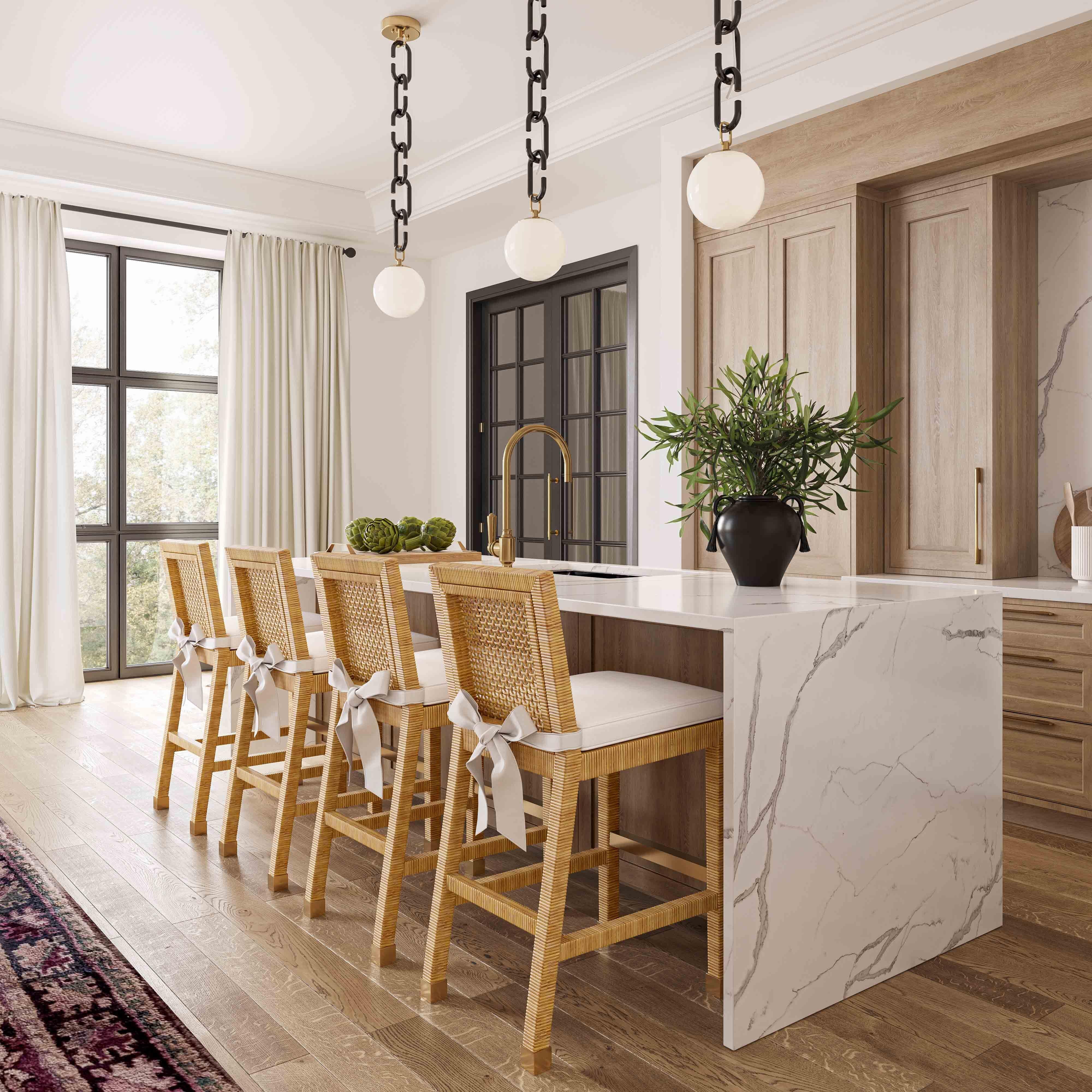 Amara Bar Stool, Natural, large
