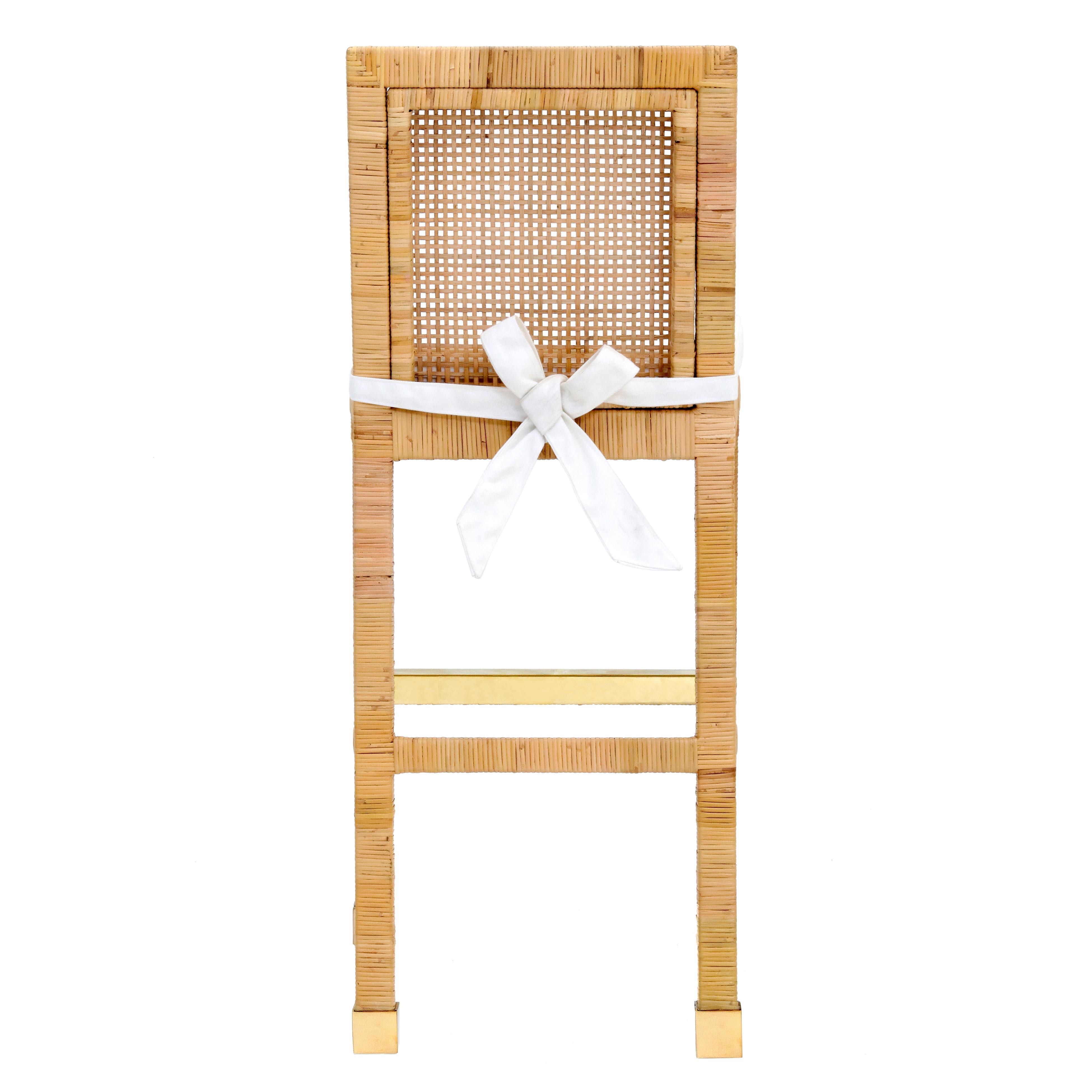 TOV Furniture Amara Bar Stool, Natural, large