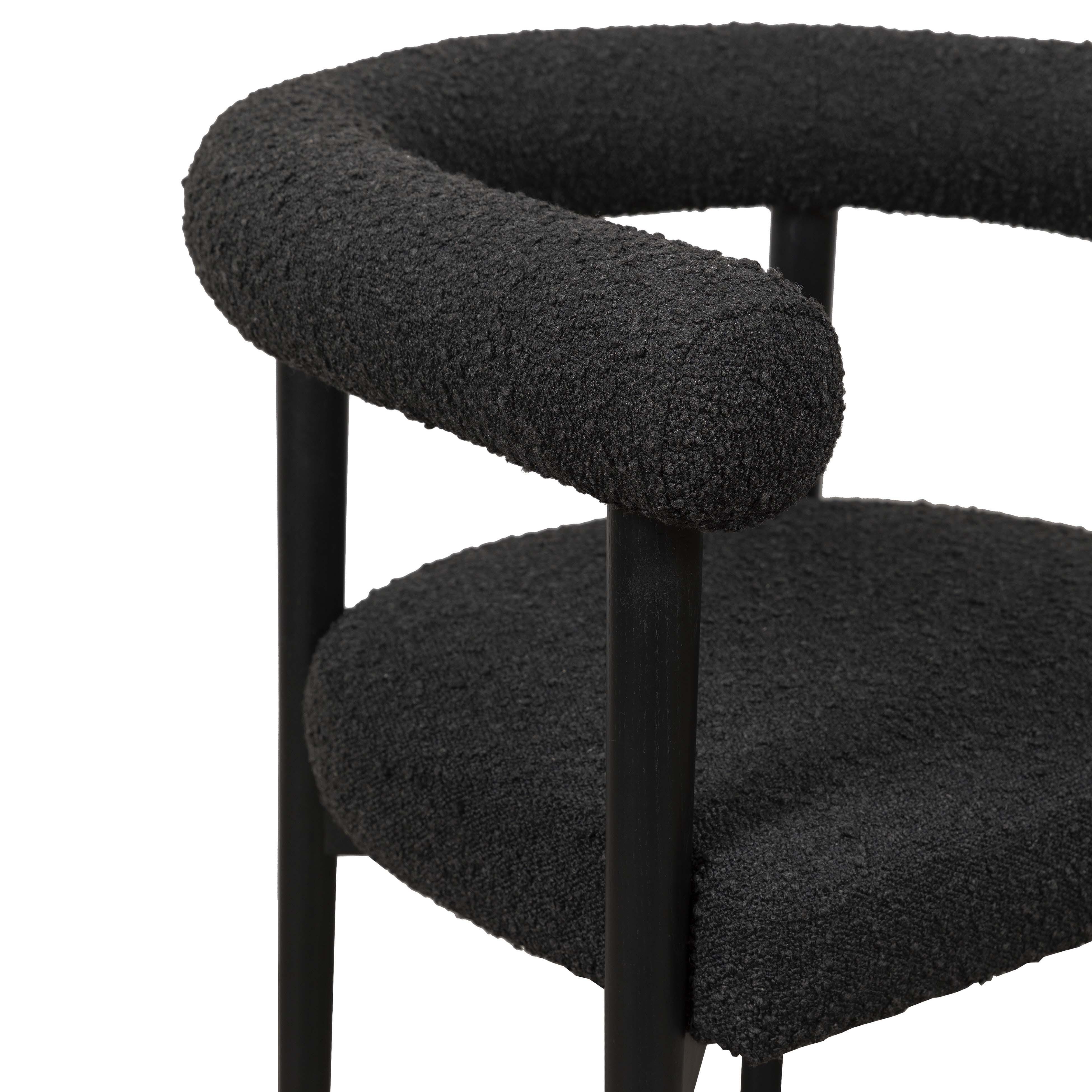 TOV Furniture Spara Spara Dining Chair, Black, large