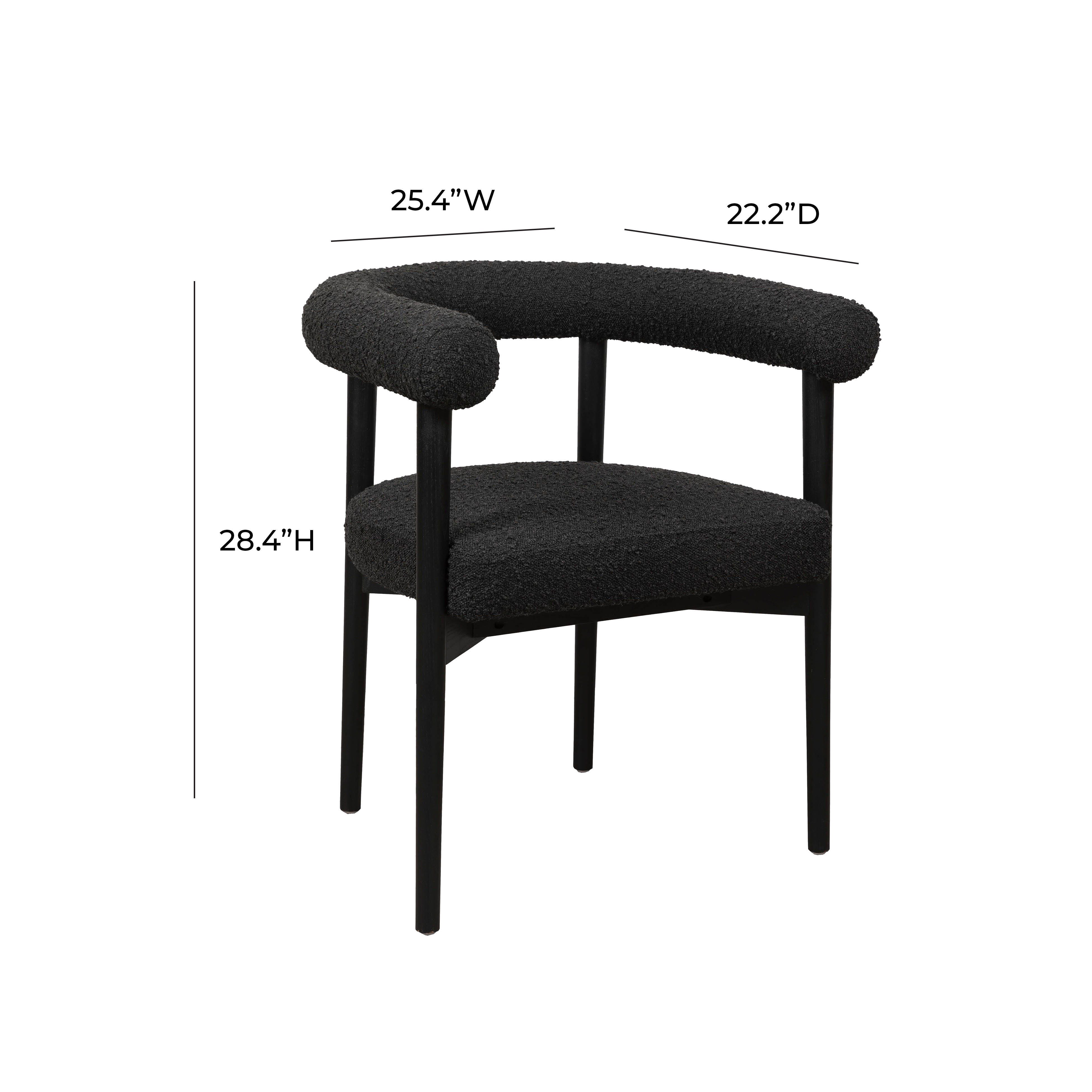 TOV Furniture Spara Spara Dining Chair, Black, large