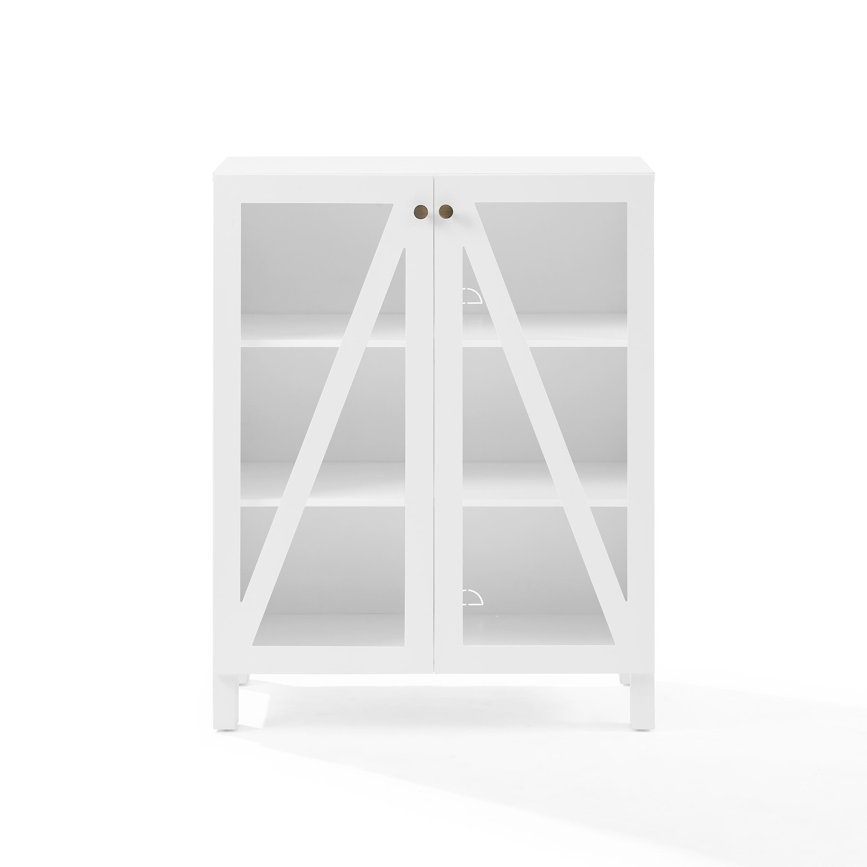Cassai Stackable Storage Pantry, White, large