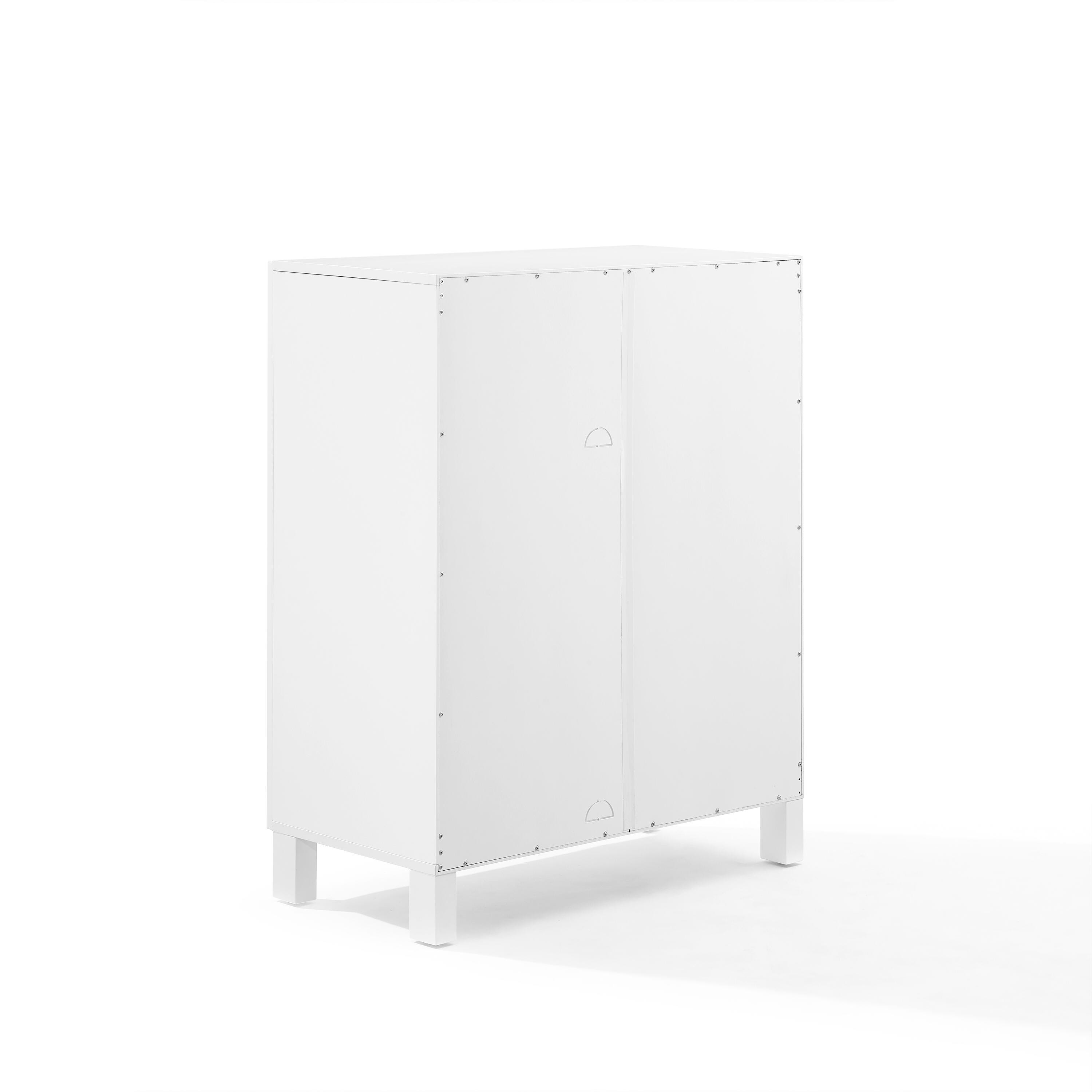 Cassai Stackable Storage Pantry, White, large
