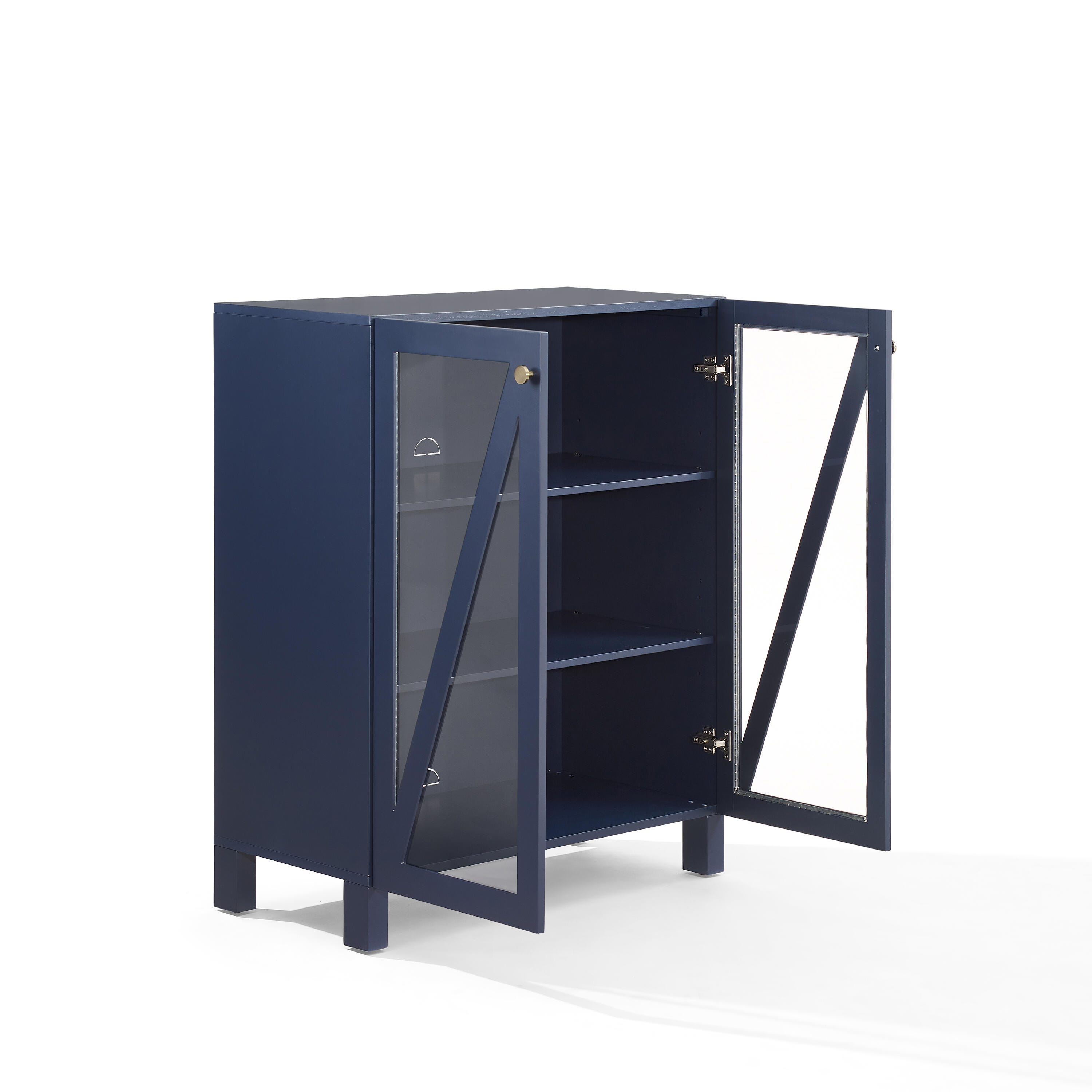 Cassai Stackable Storage Pantry, Navy, large