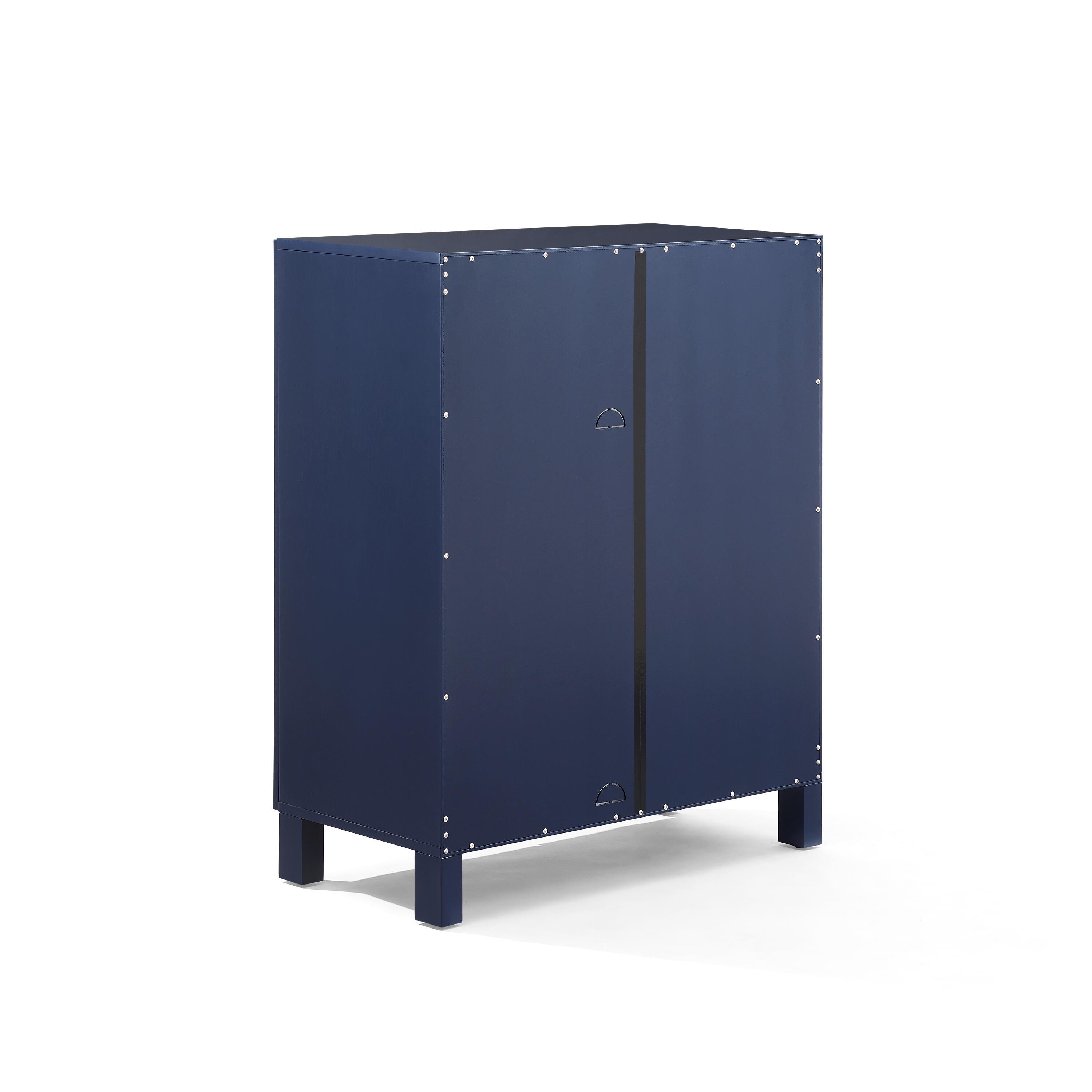 Cassai Stackable Storage Pantry, Navy, large