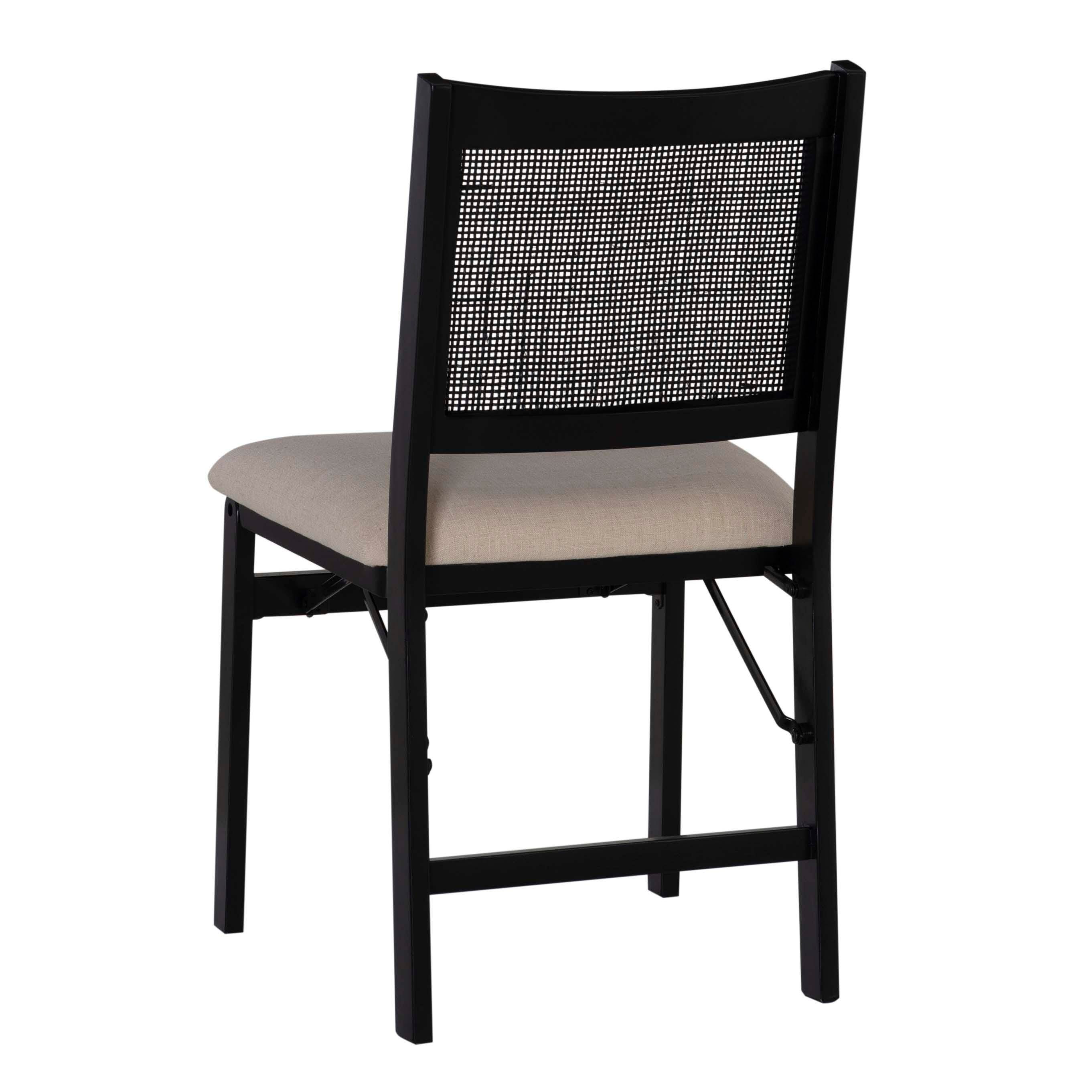 Linon Pacey Cane Folding Chair, , large