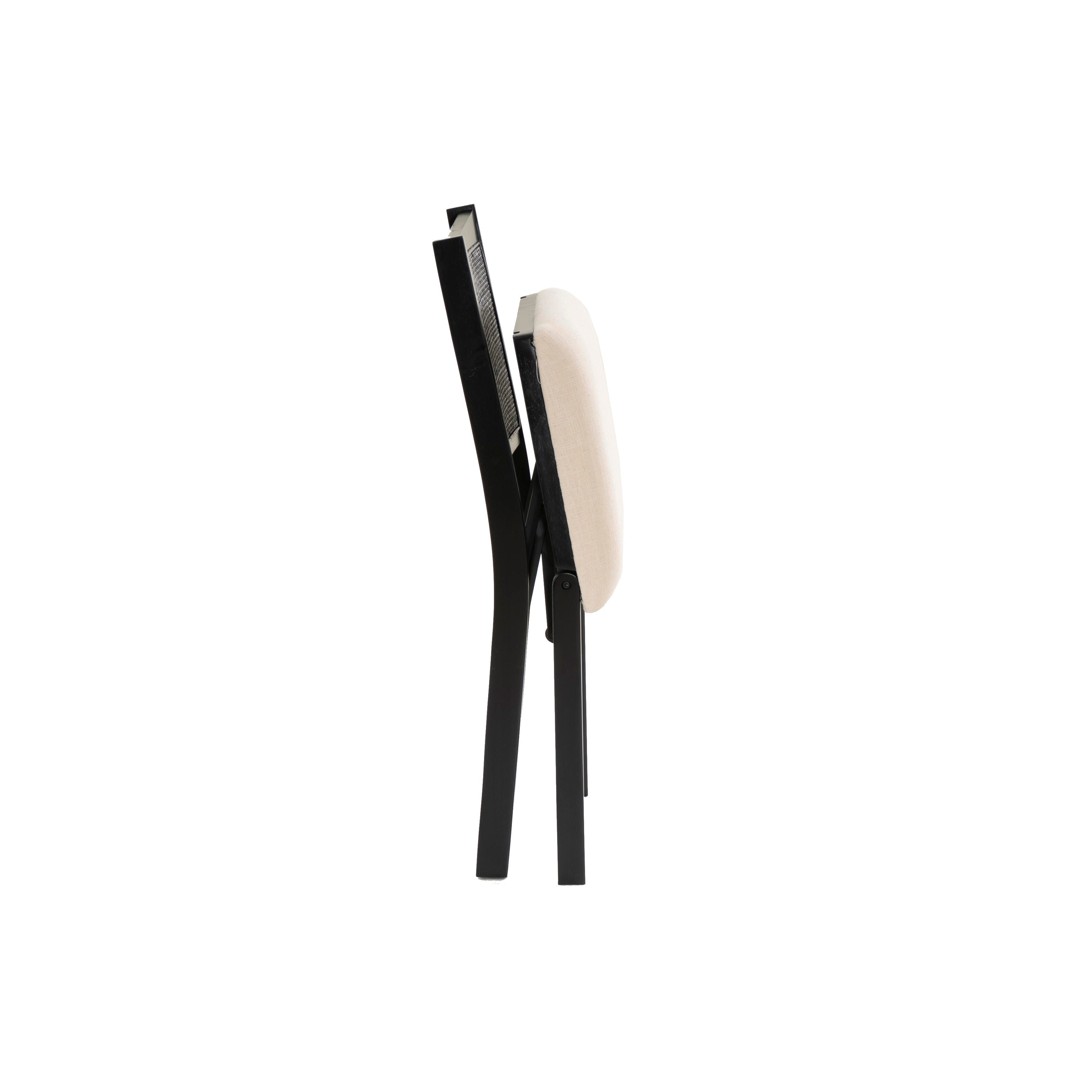Linon Pacey Cane Folding Chair, , large