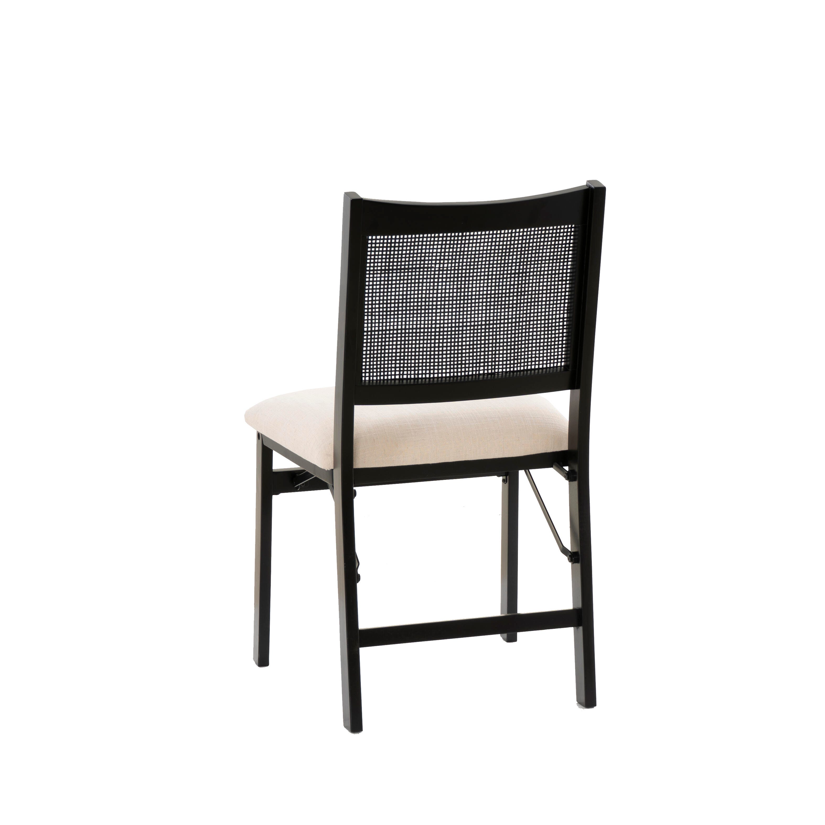 Linon Pacey Cane Folding Chair, , large