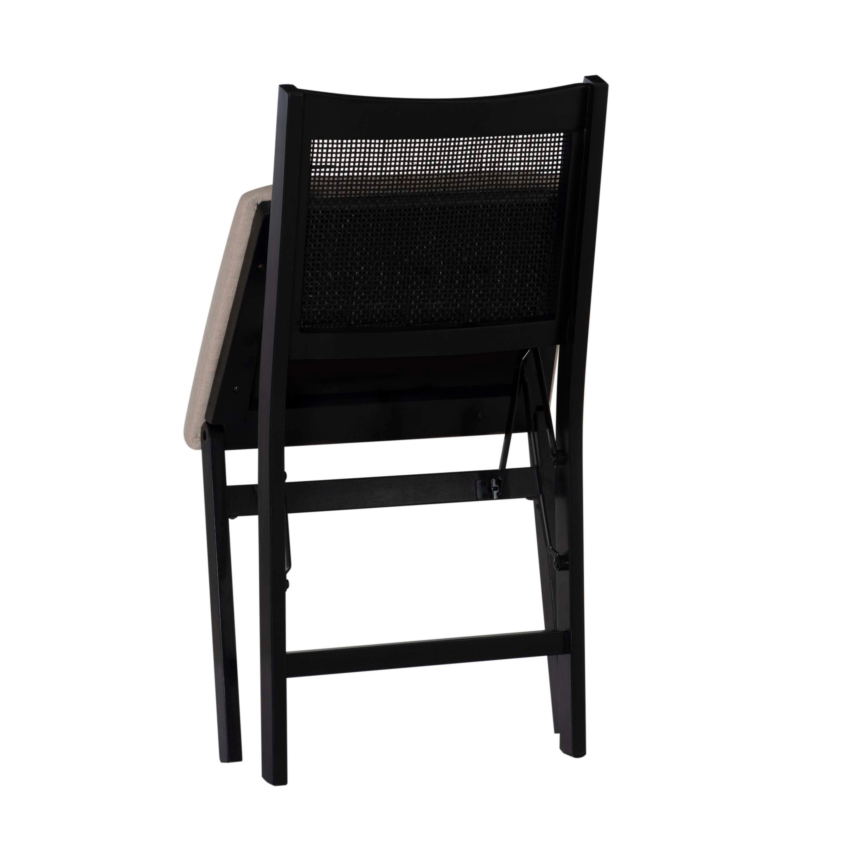 Linon Pacey Cane Folding Chair, , large