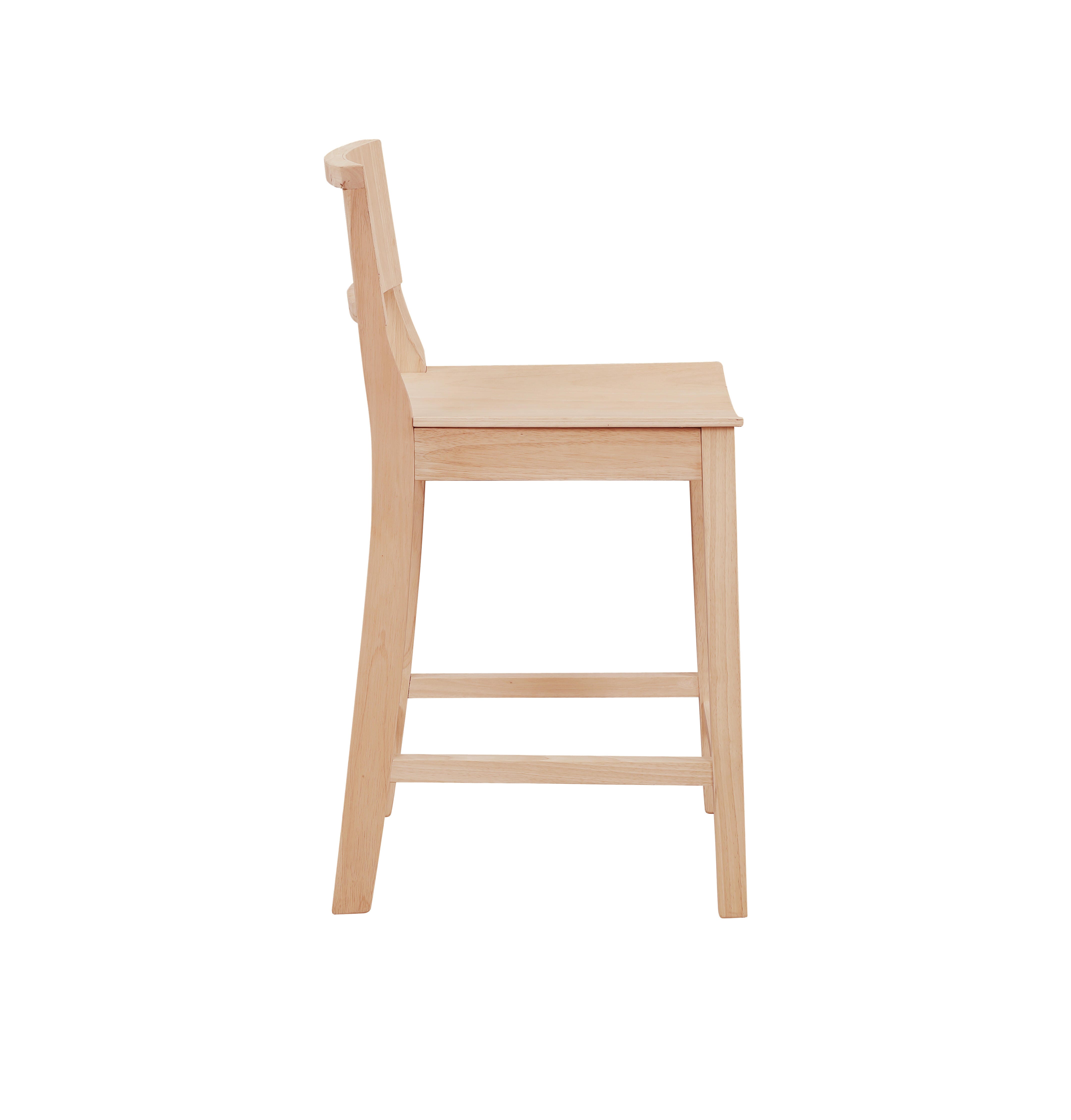 Linon Sera Counter Stool (Set of 2), Unfinished, large