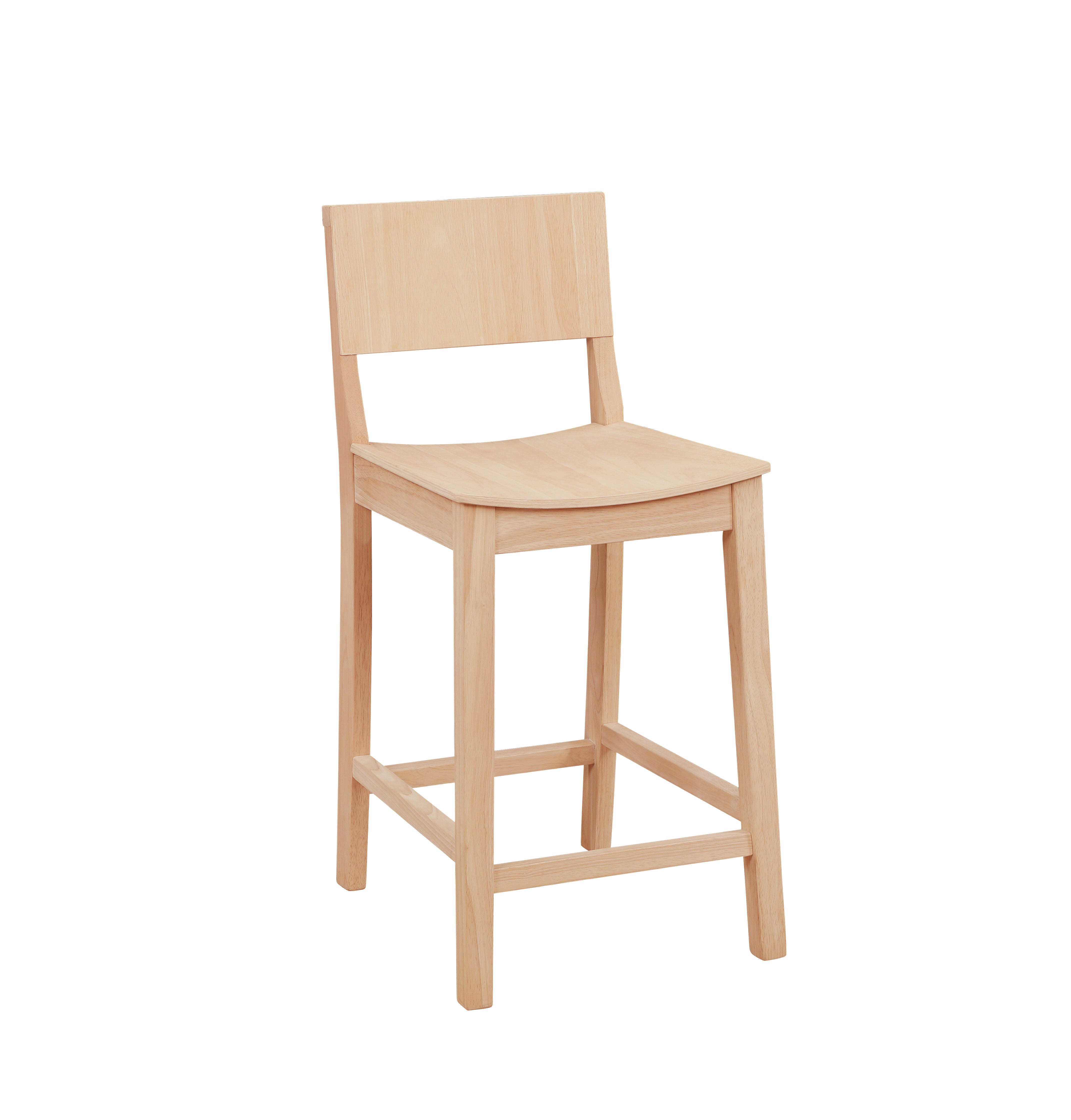 Linon Sera Counter Stool (Set of 2), Unfinished, large