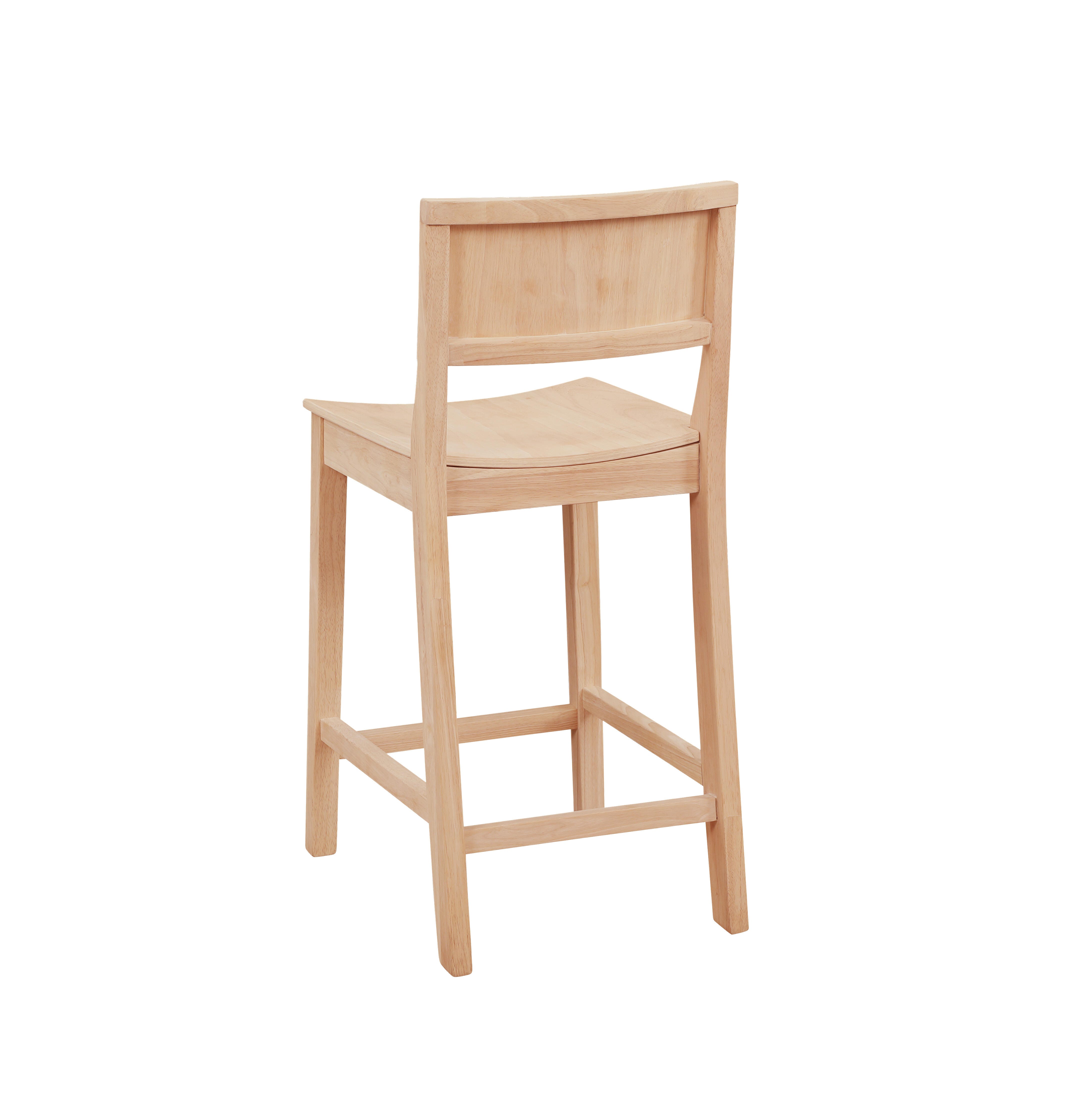 Linon Sera Counter Stool (Set of 2), Unfinished, large