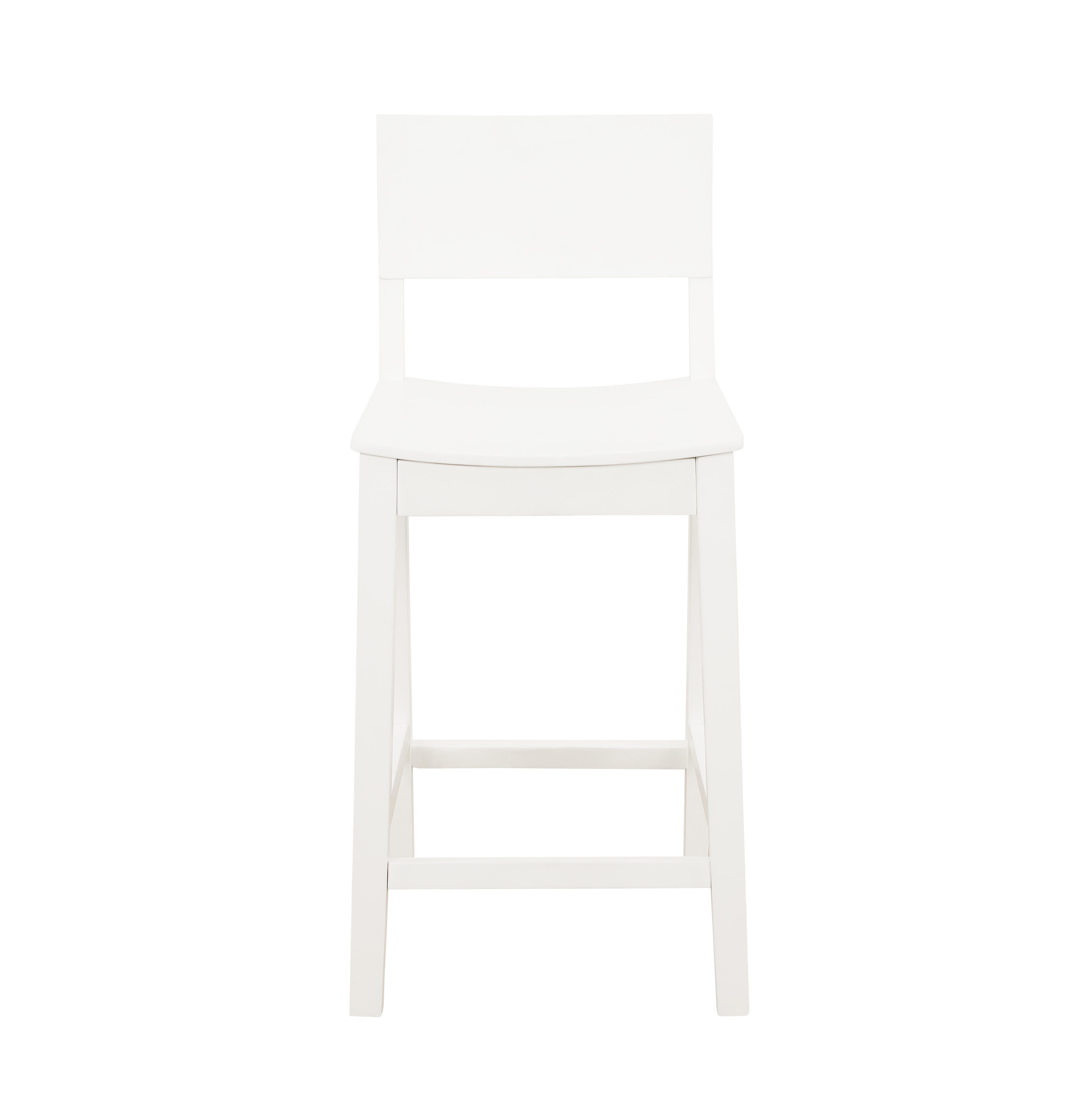 Linon Sera Counter Stool (Set of 2), White, large