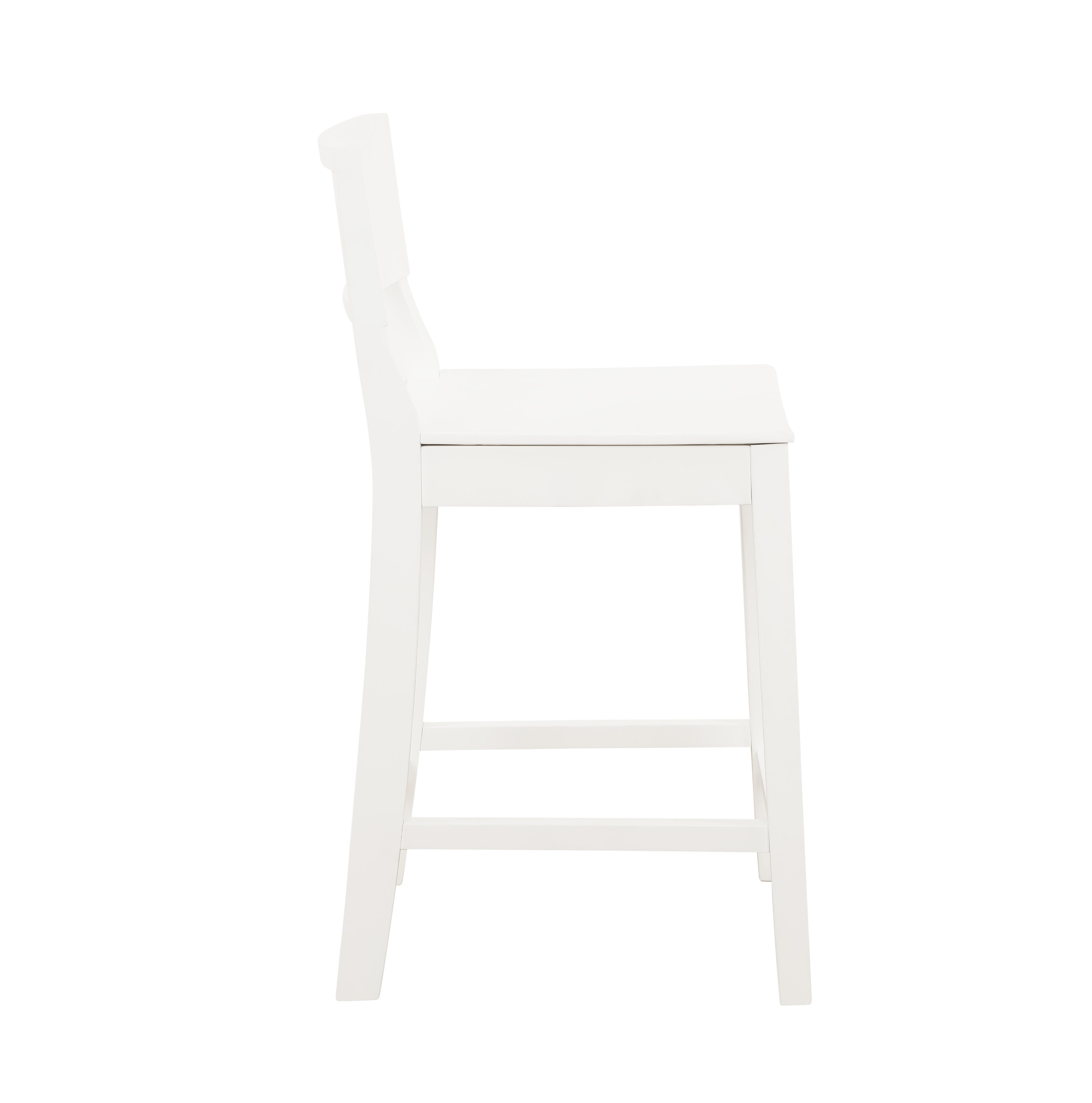Linon Sera Counter Stool (Set of 2), White, large