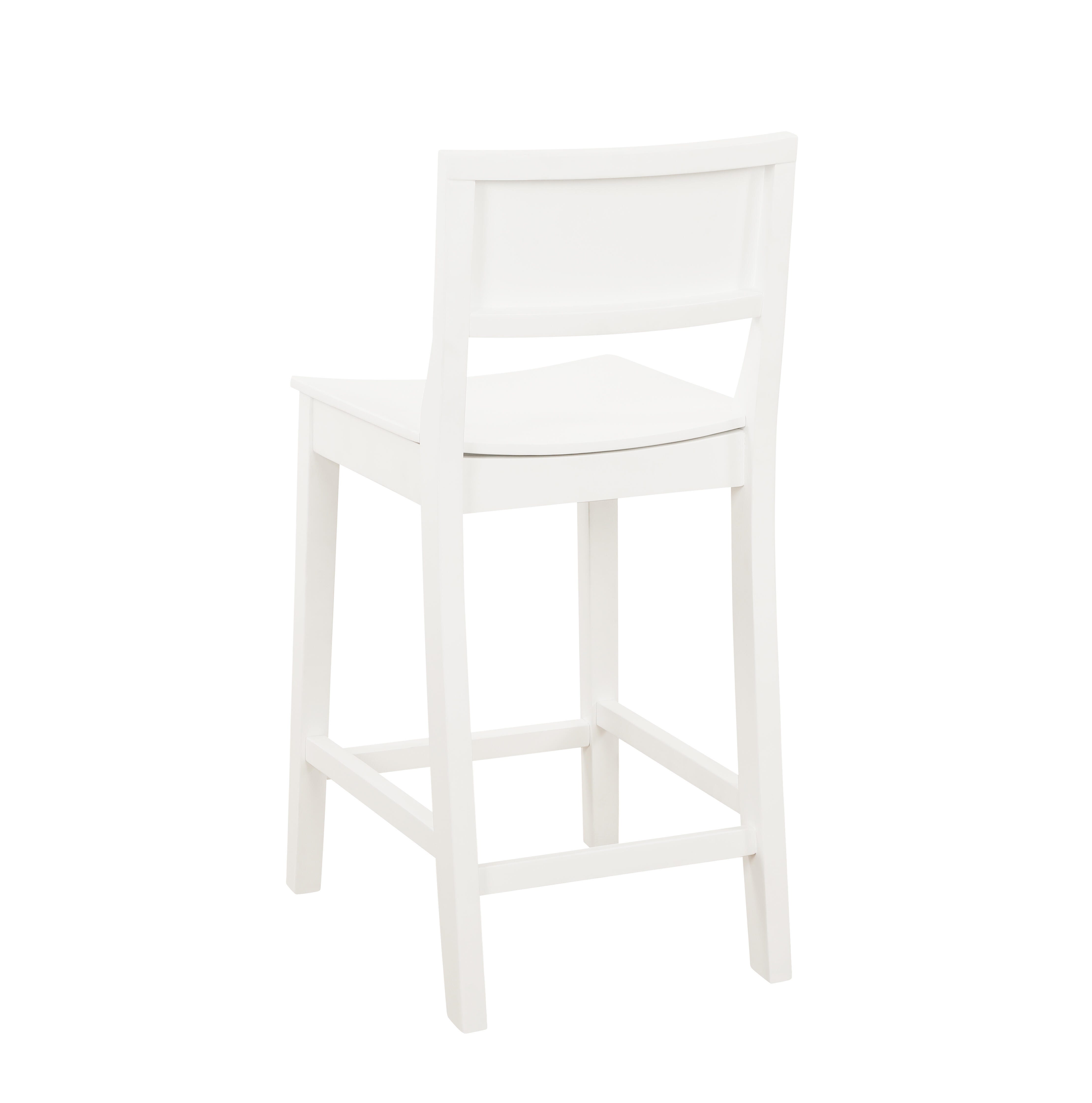 Linon Sera Counter Stool (Set of 2), White, large