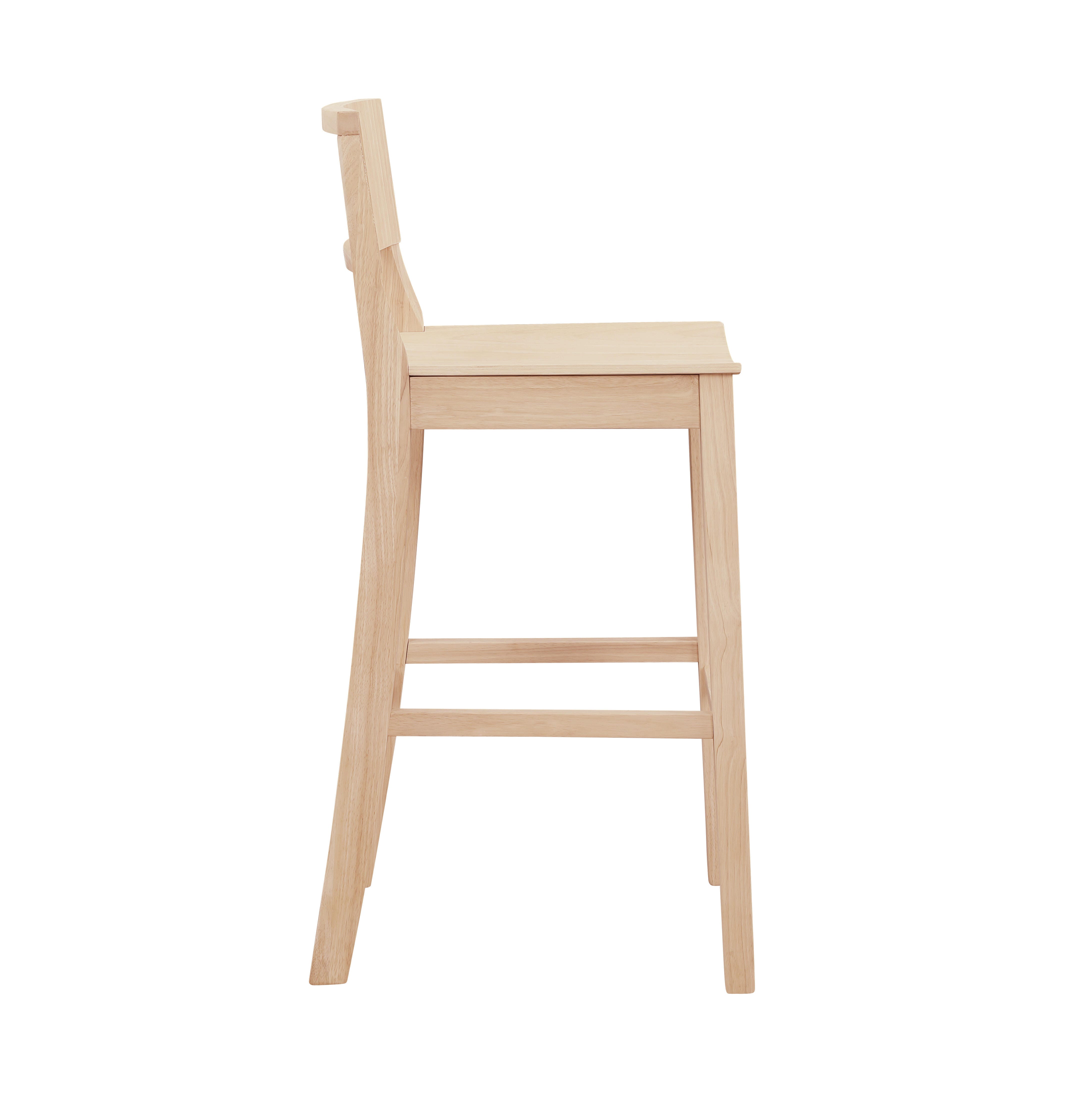 Linon Sera Barstool (Set of 2), Unfinished, large