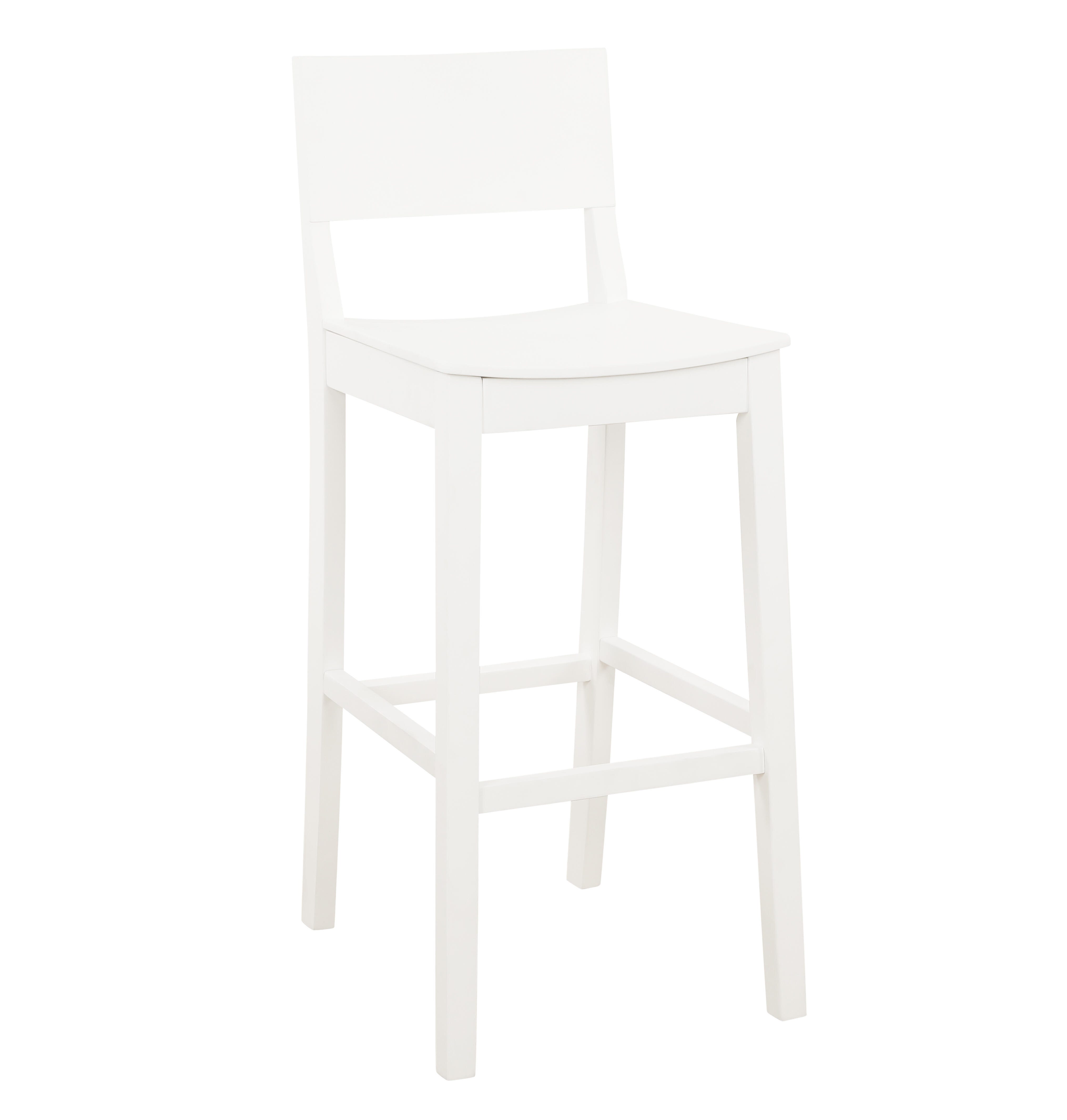Linon Sera Barstool (Set of 2), White, large