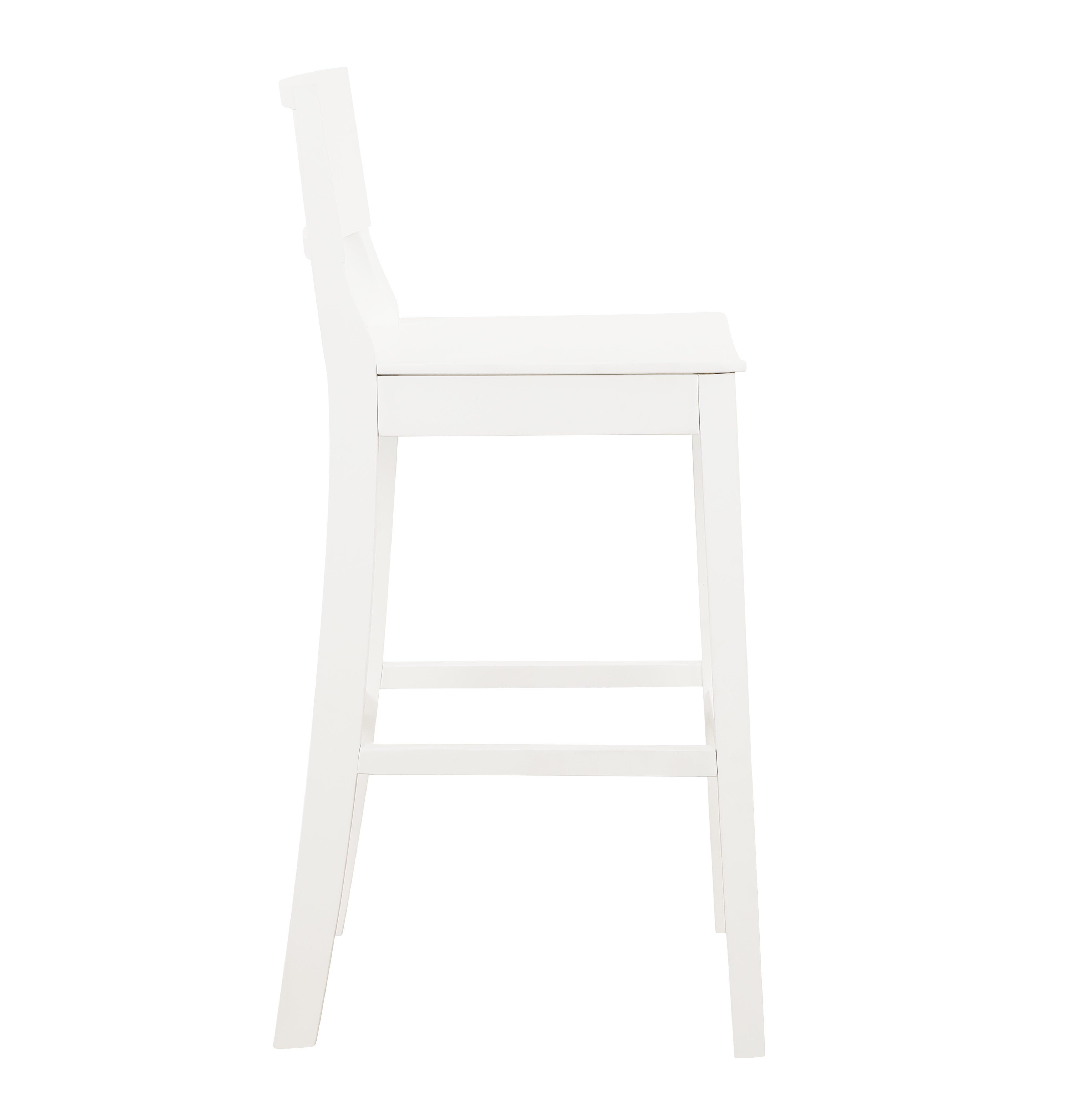 Linon Sera Barstool (Set of 2), White, large