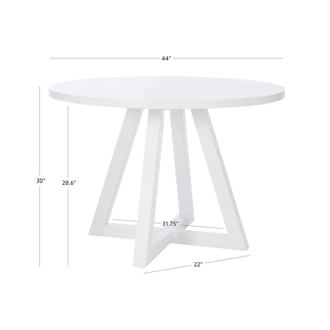 Linon Kolt Round Dining Table, , large