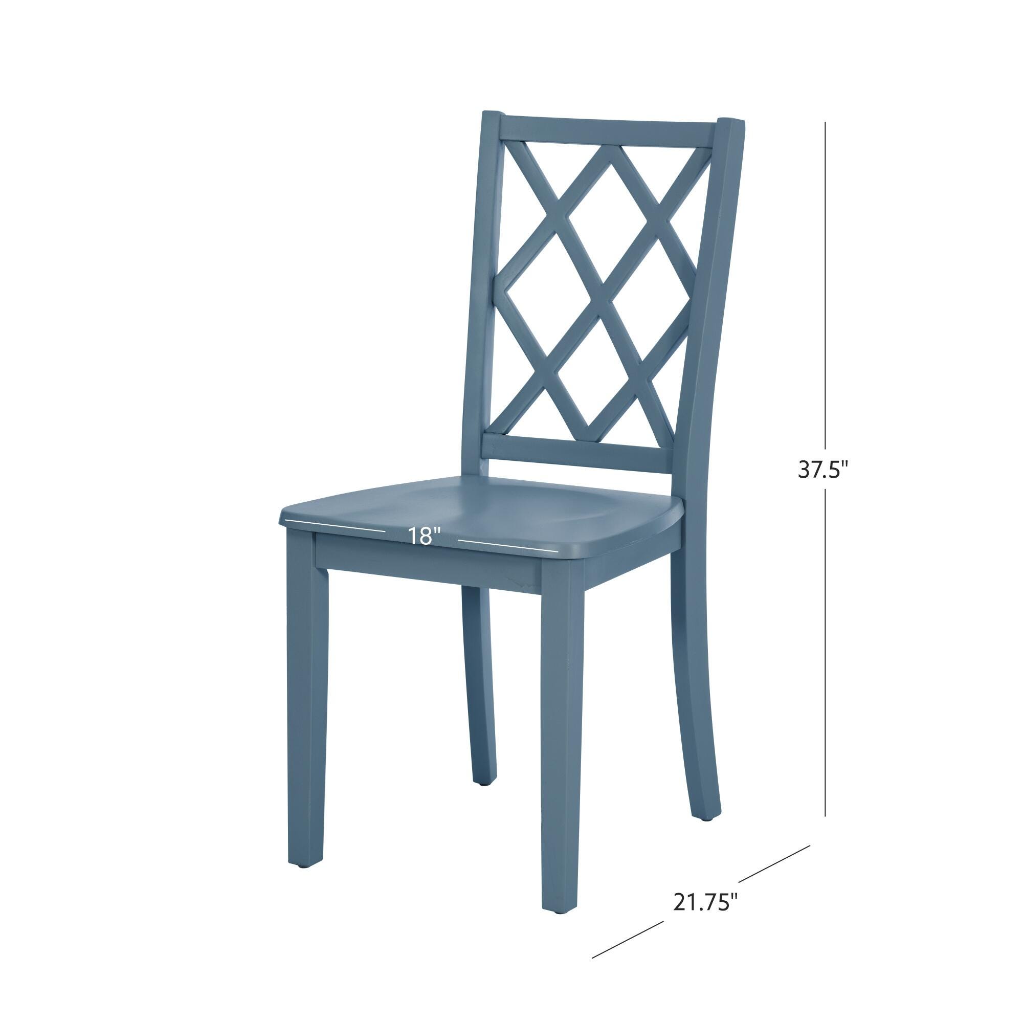 Linon Kolt Dining Chair, Graphite, large