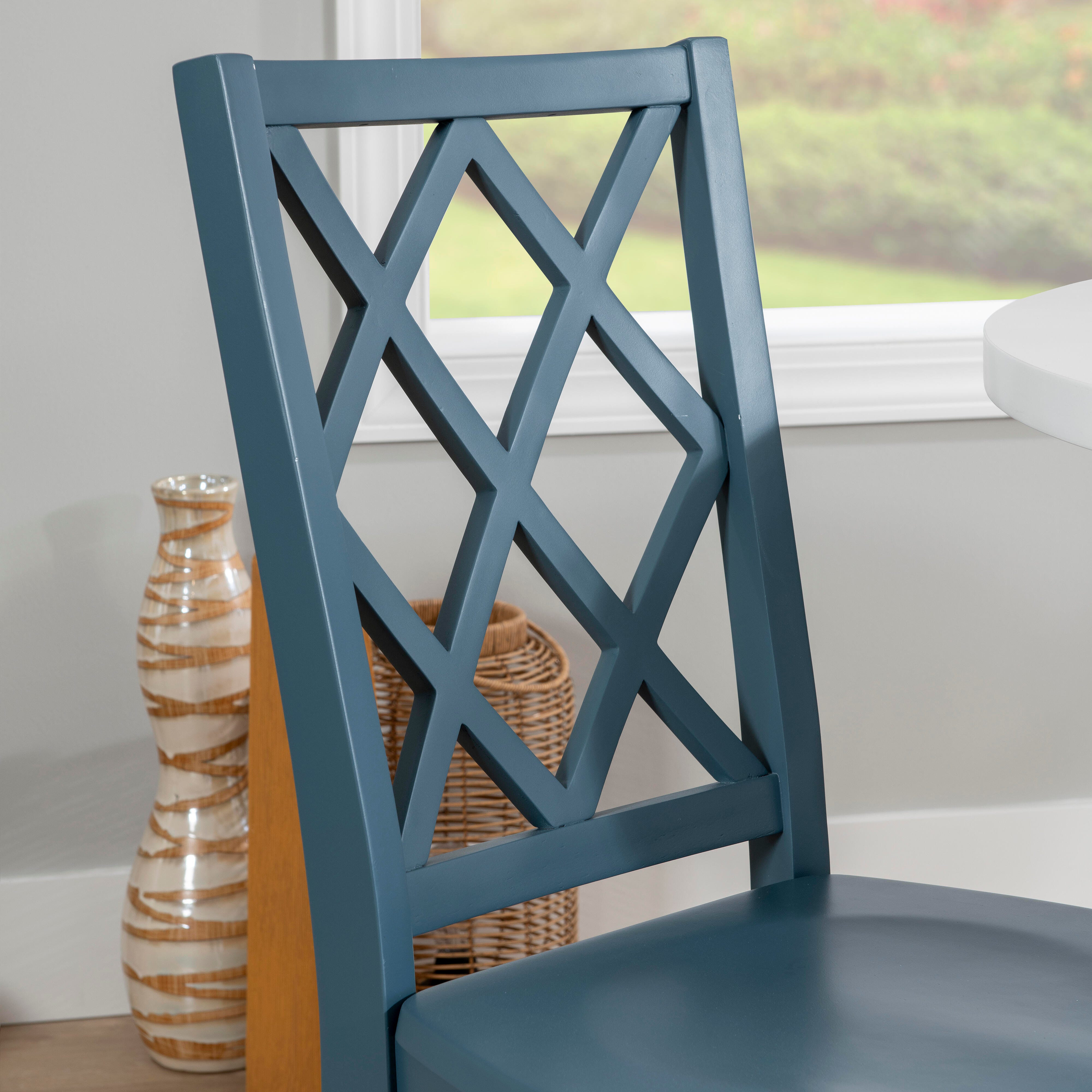 Linon Kolt Dining Chair, Graphite, large