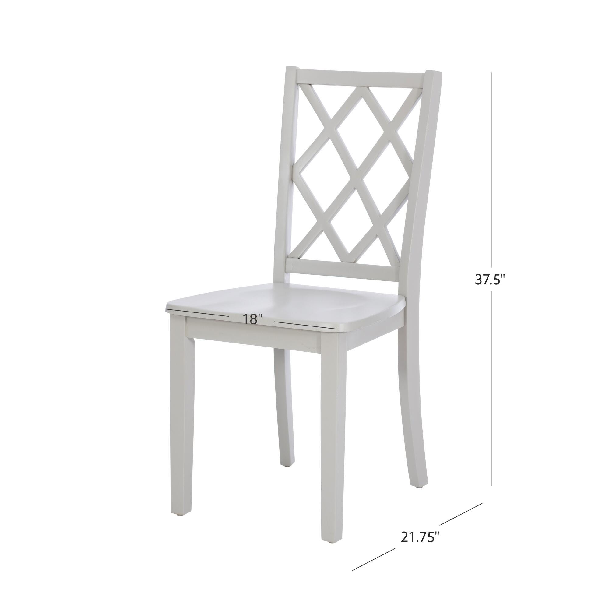 Linon Kolt Dining Chair, Gray, large