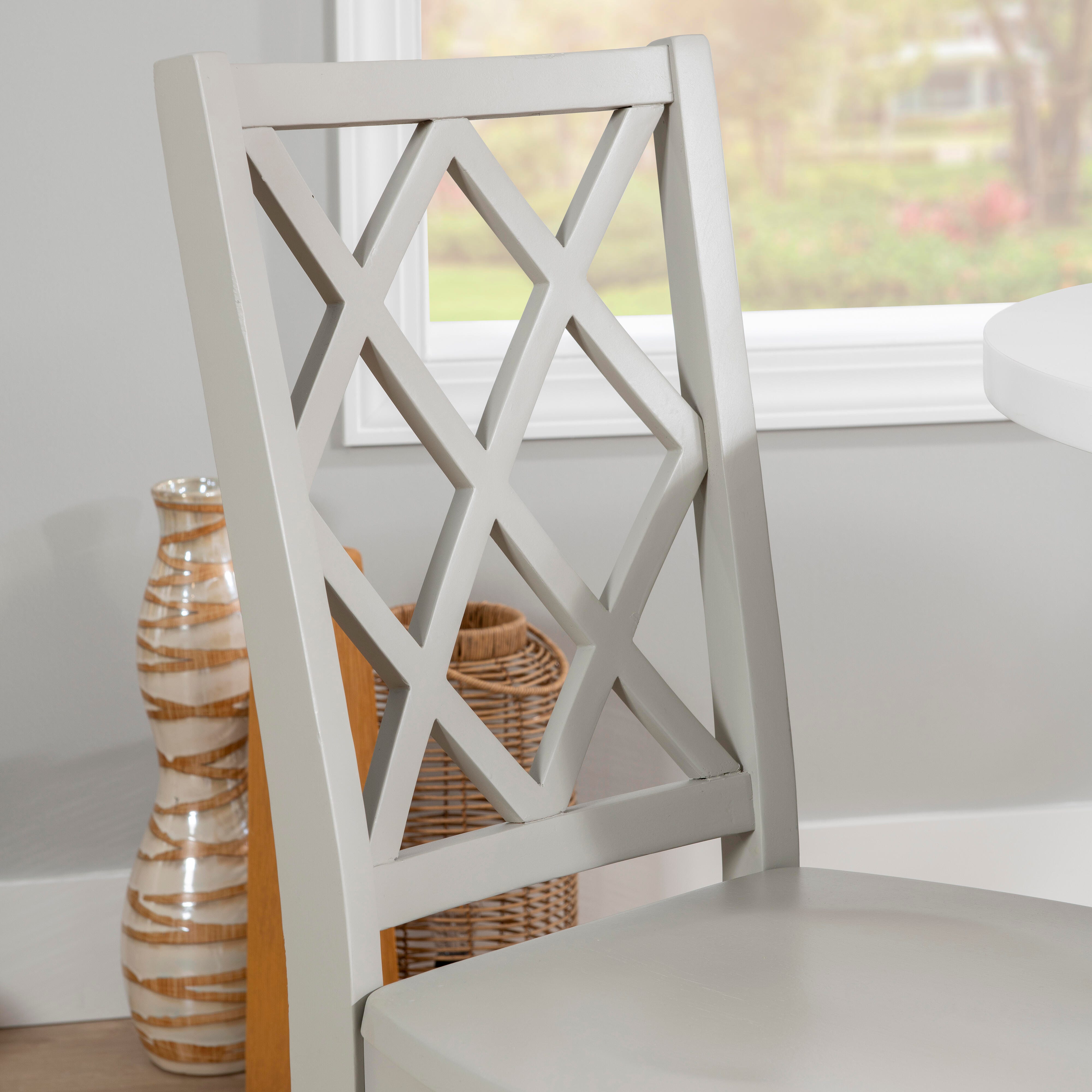 Linon Kolt Dining Chair, Gray, large