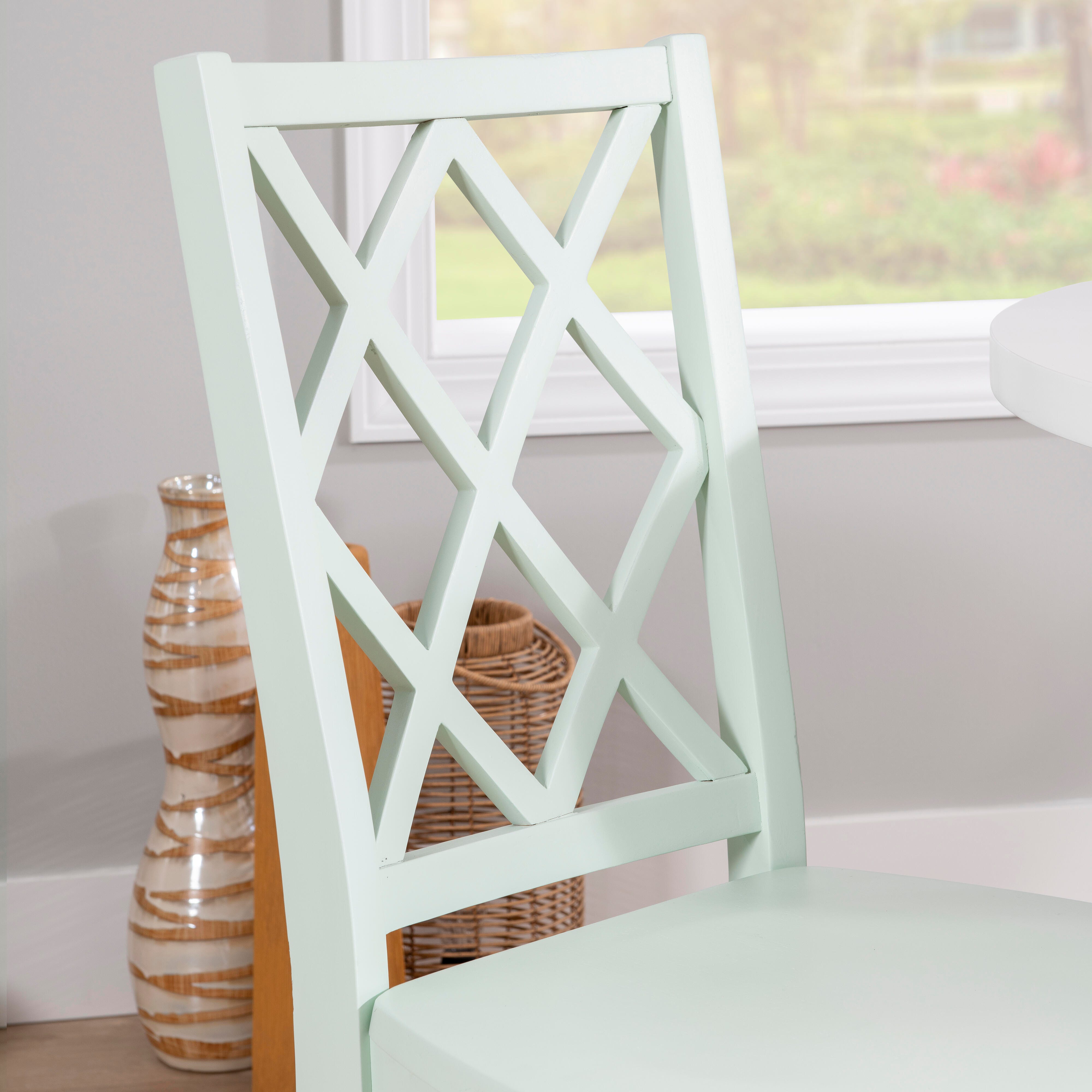 Linon Kolt Dining Chair, Mint, large