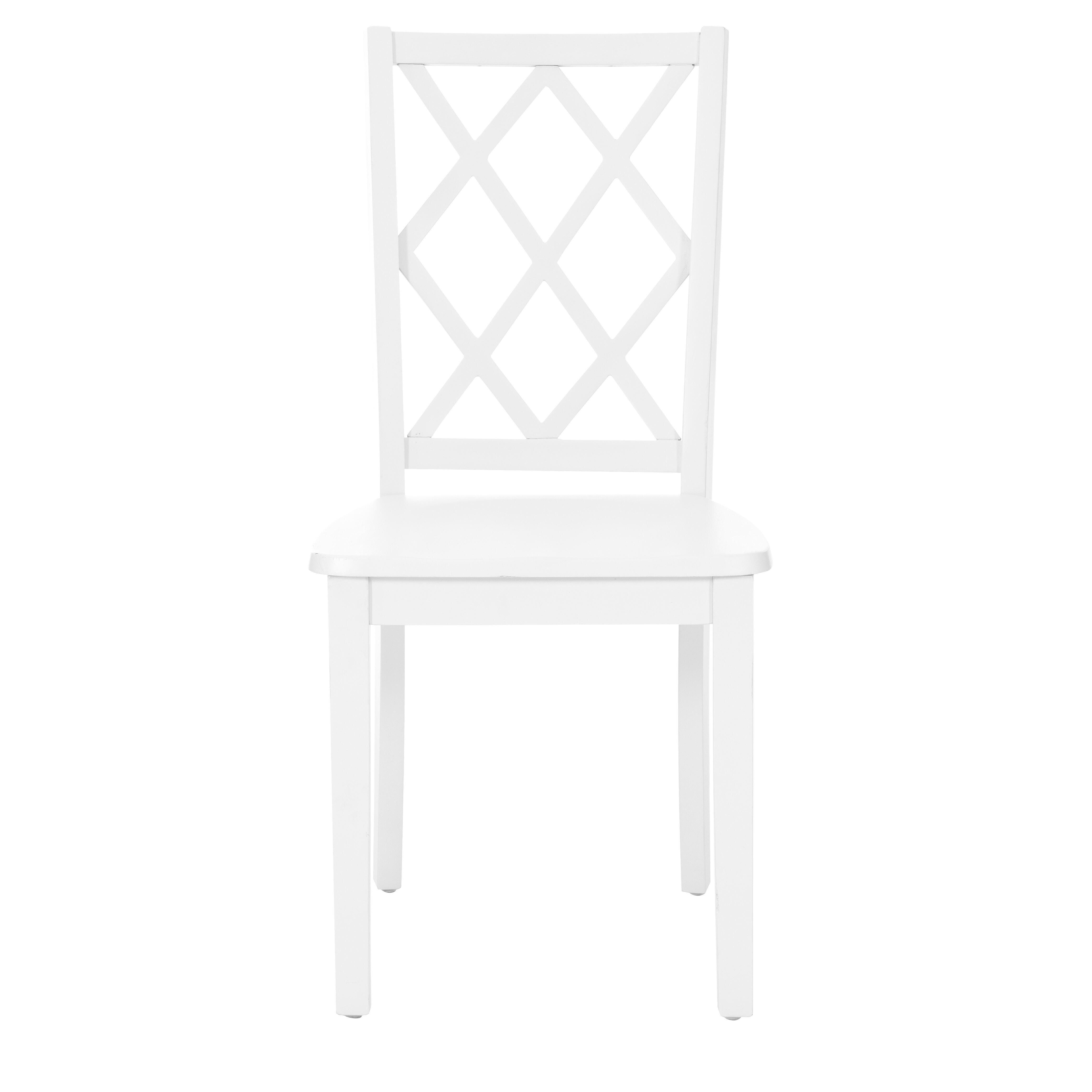 Linon Kolt Dining Chair, White, large