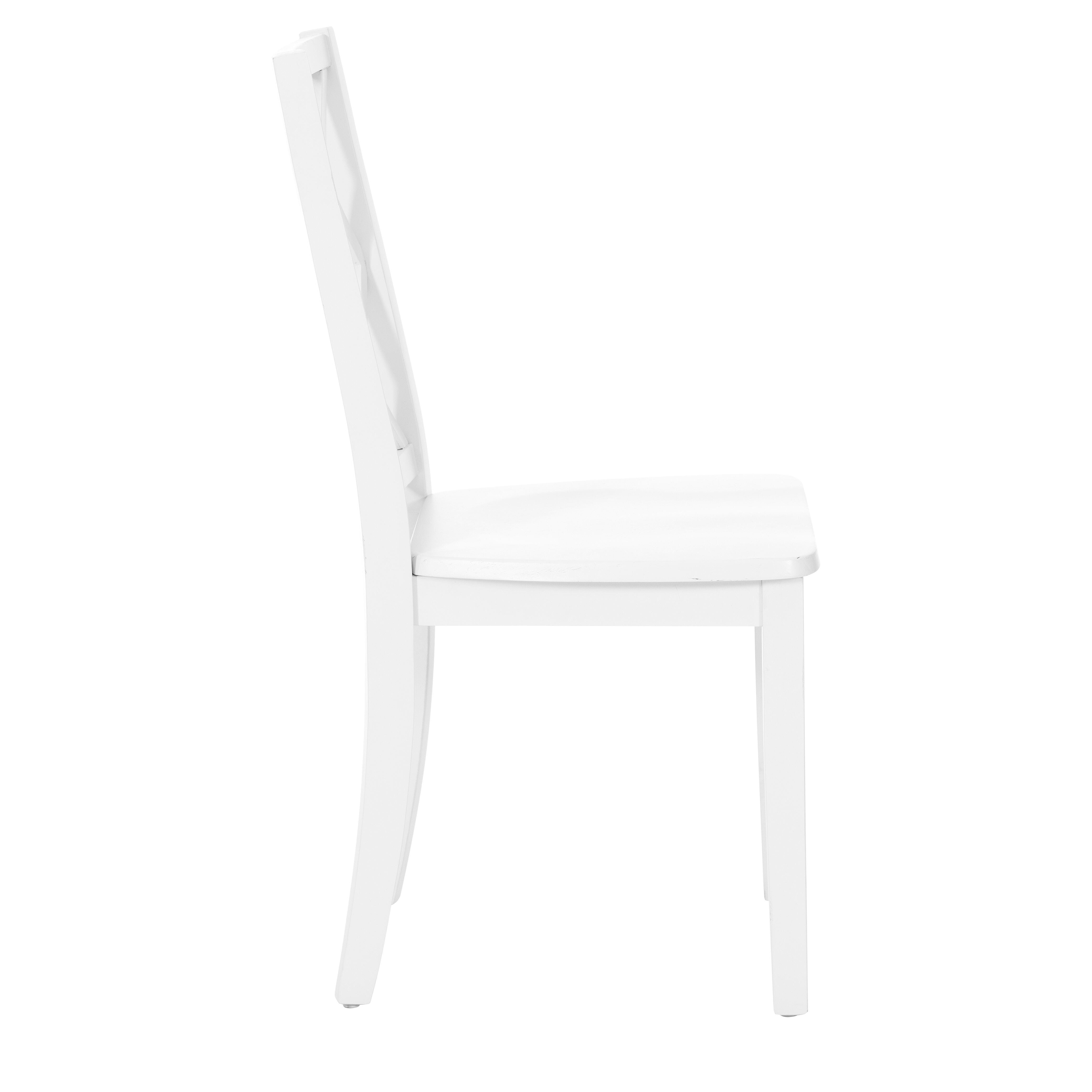 Linon Kolt Dining Chair, White, large
