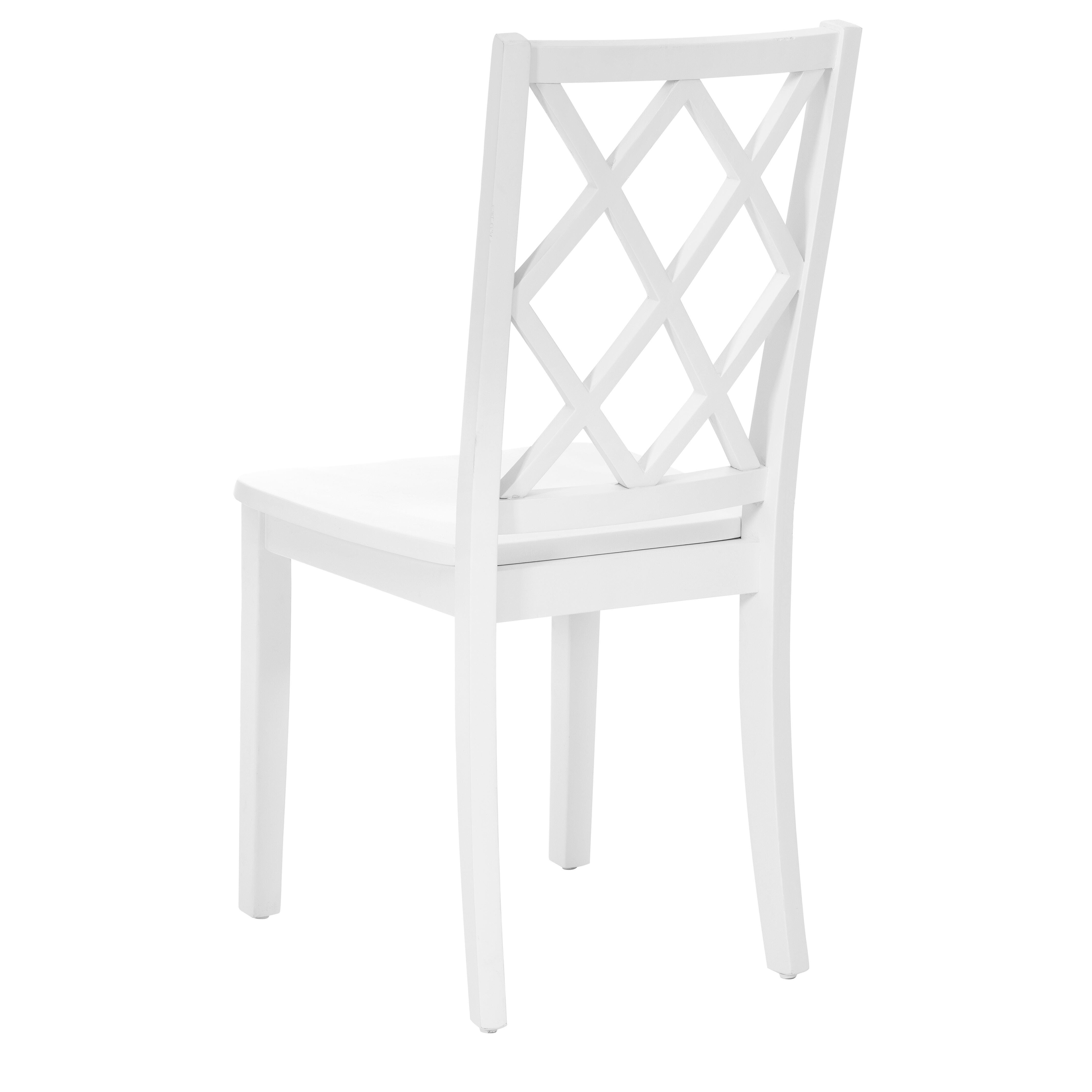 Linon Kolt Dining Chair, White, large