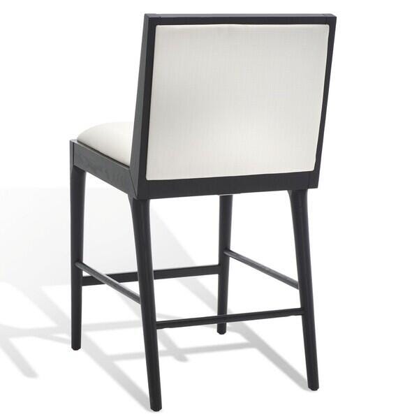 Safavieh Laycee Counter Stool (Set of 2), White/Black, large