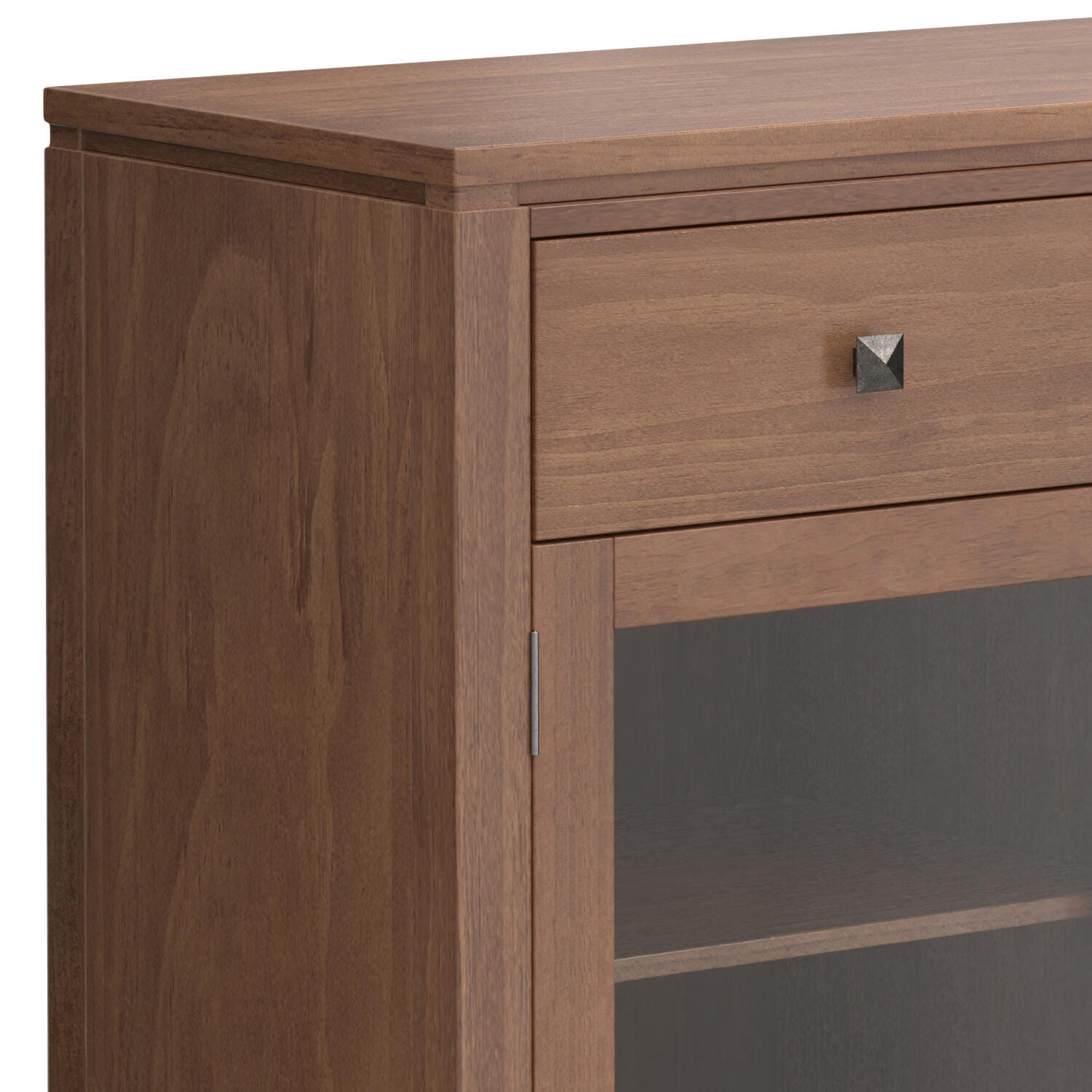 Simpli Home Cosmopolitan Sideboard Buffet, Medium Saddle Brown, large