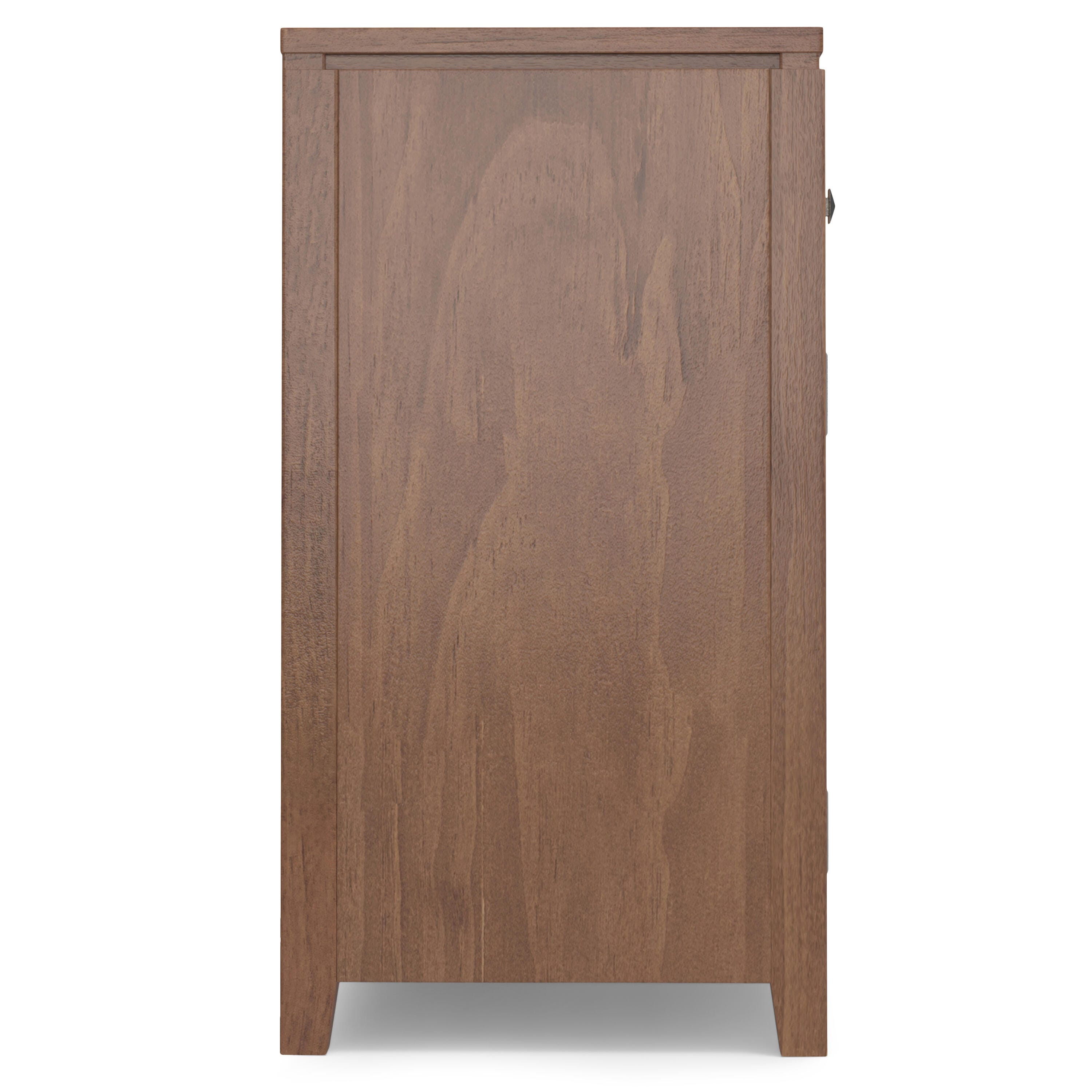 Simpli Home Cosmopolitan Sideboard Buffet, Medium Saddle Brown, large