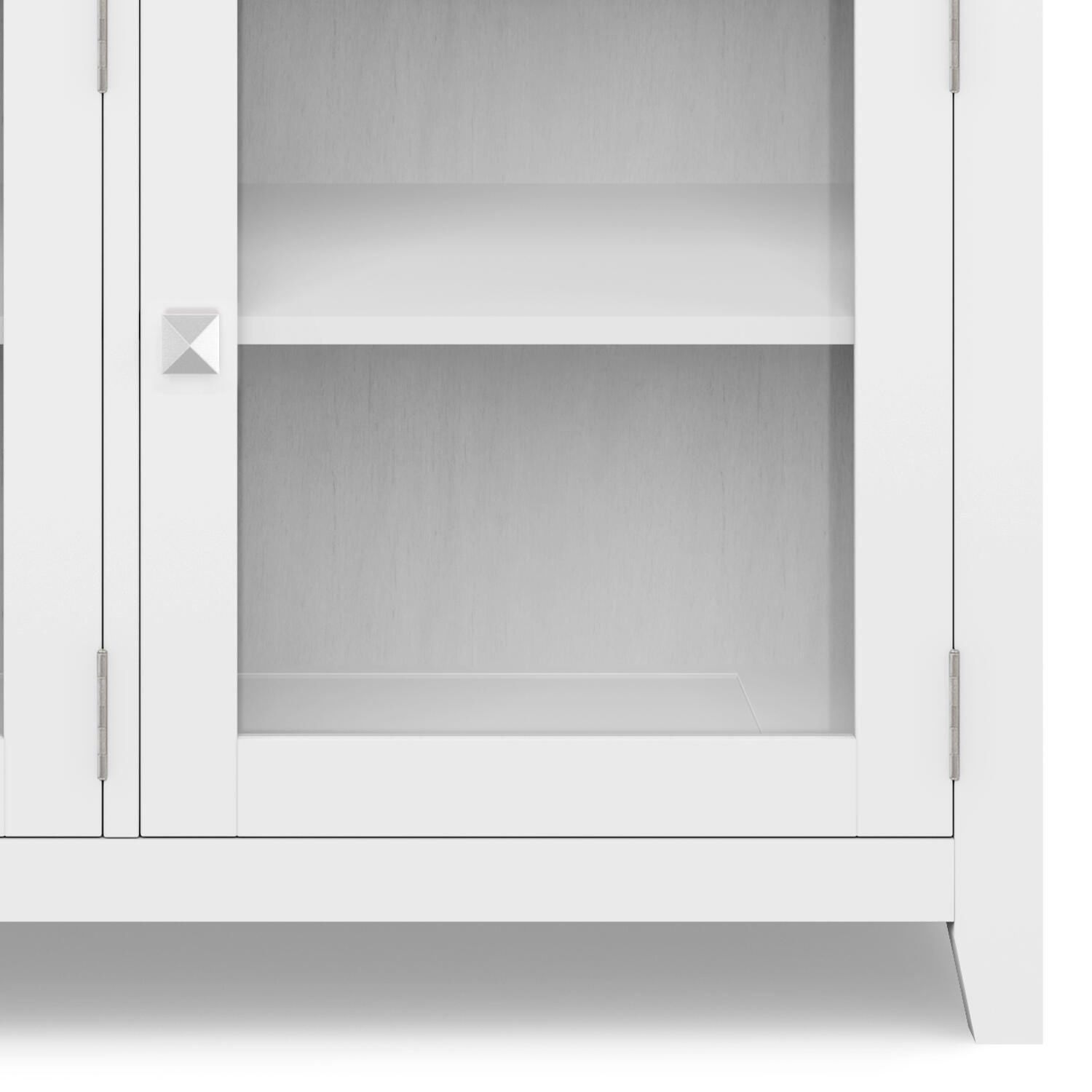 Simpli Home Cosmopolitan Sideboard Buffet, White, large