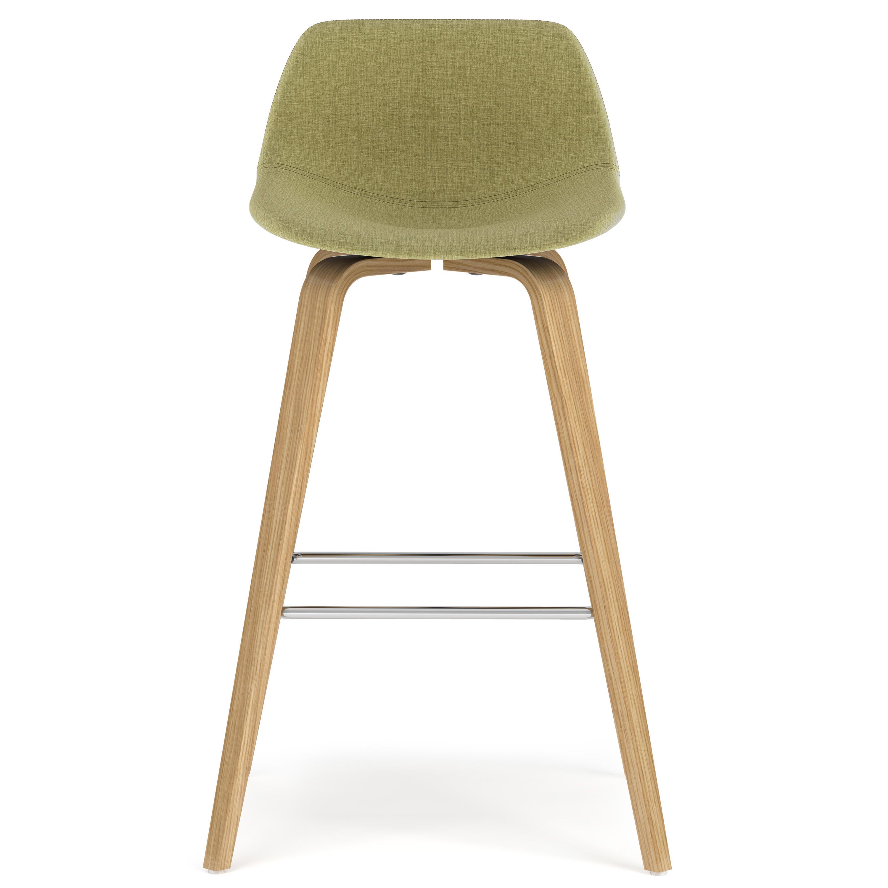 Simpli Home Randolph Counter Height Bar Stool (Set of 2), Acid Green, large