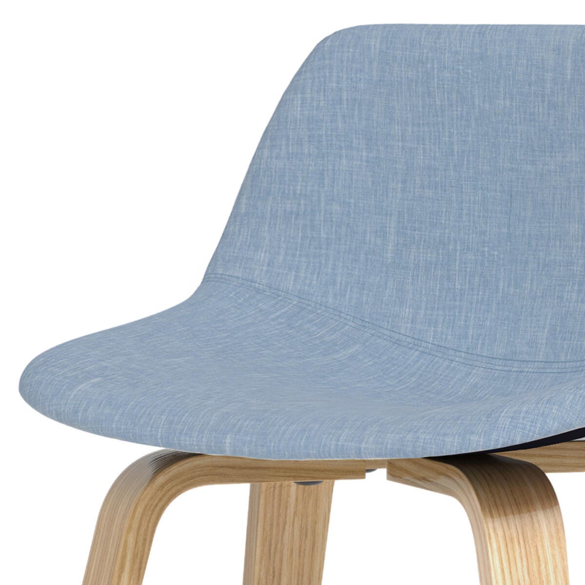 Simpli Home Randolph Counter Height Bar Stool (Set of 2), Denim Blue, large