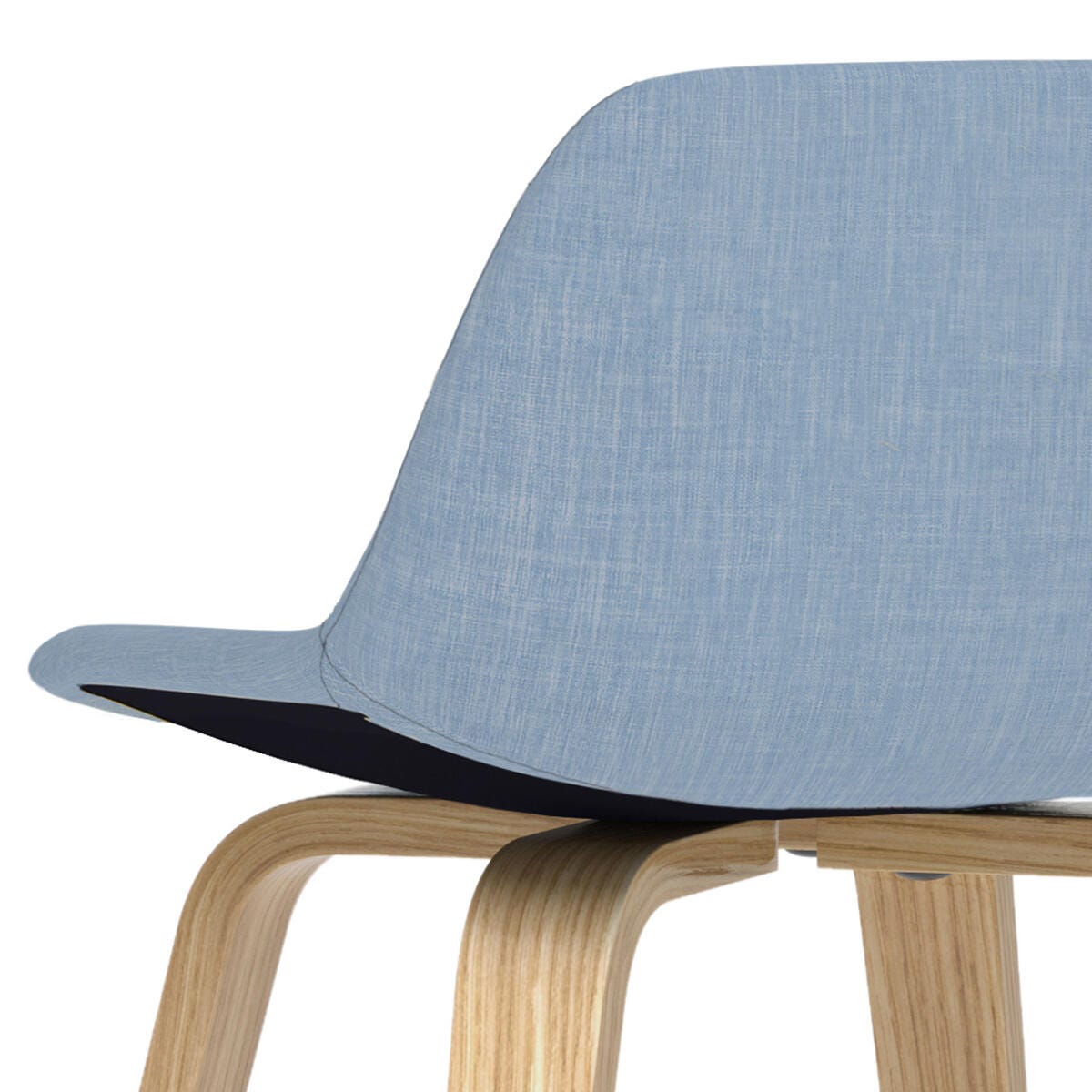 Simpli Home Randolph Counter Height Bar Stool (Set of 2), Denim Blue, large