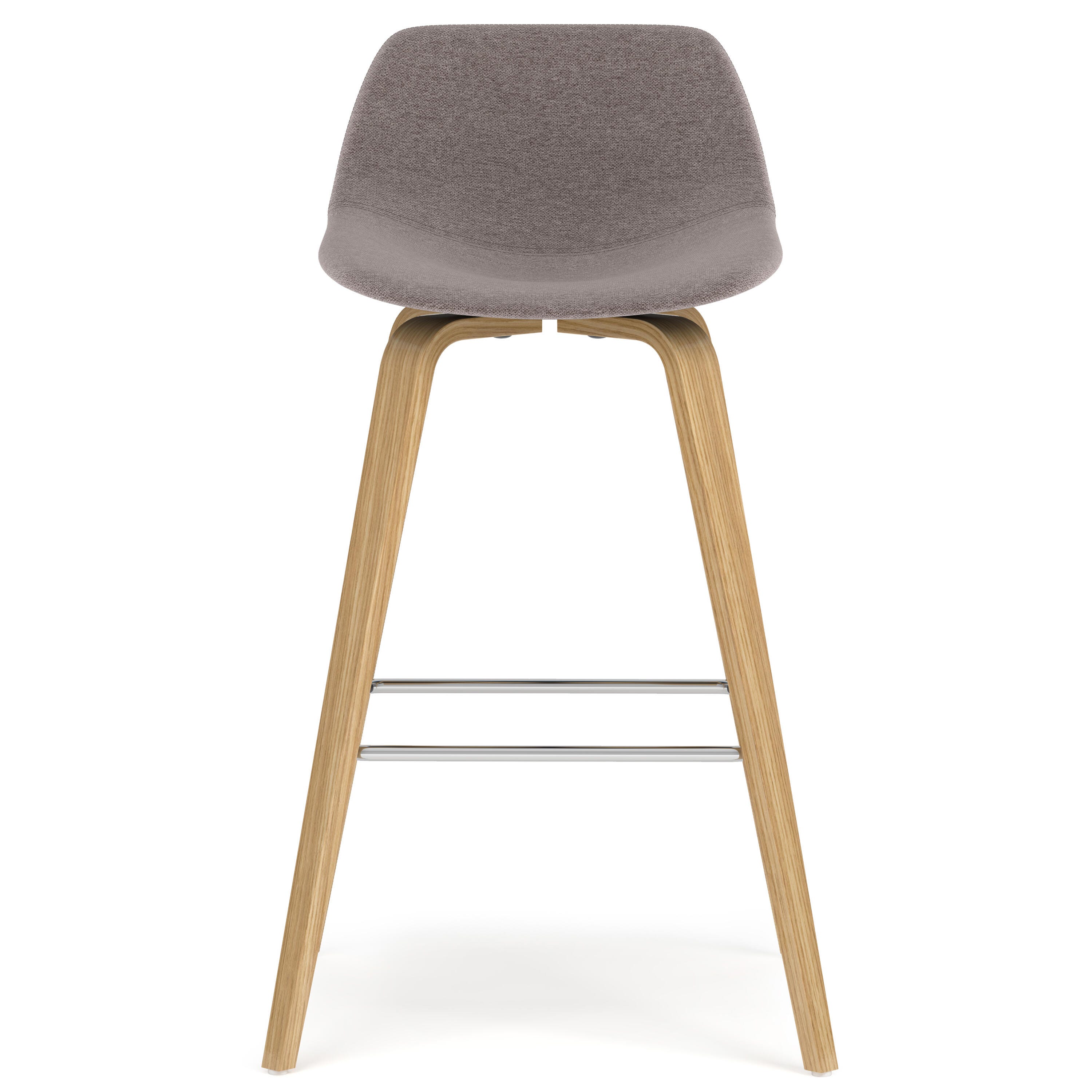 Simpli Home Randolph Counter Height Bar Stool (Set of 2), Mocha, large