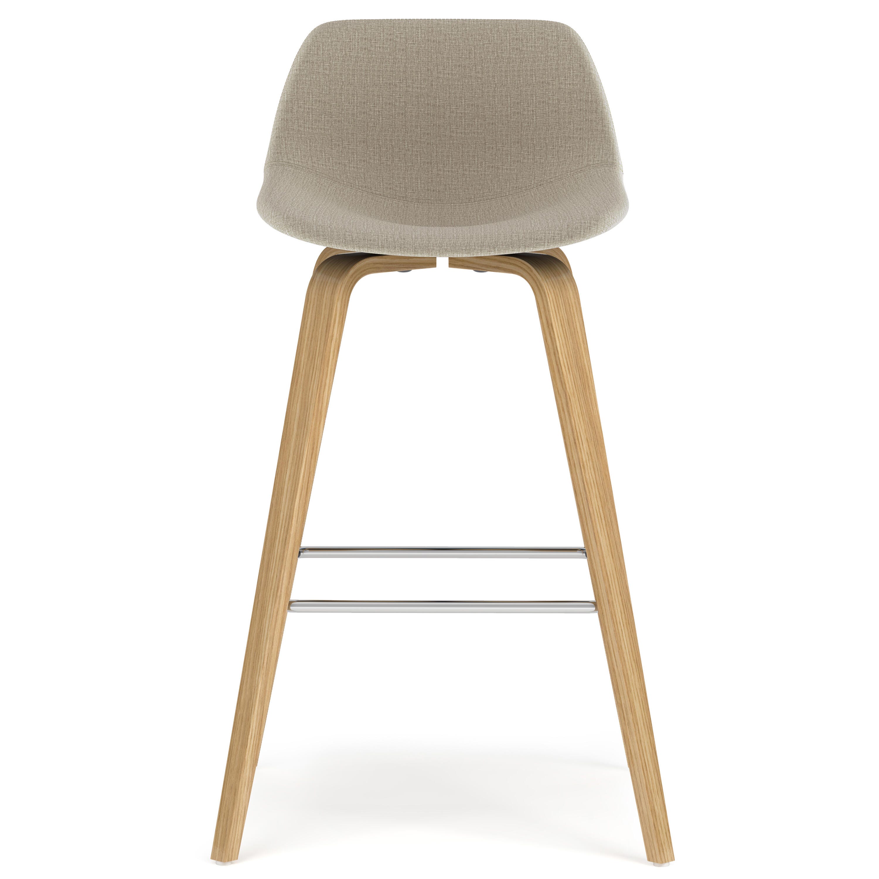 Simpli Home Randolph Counter Height Bar Stool (Set of 2), Natural, large