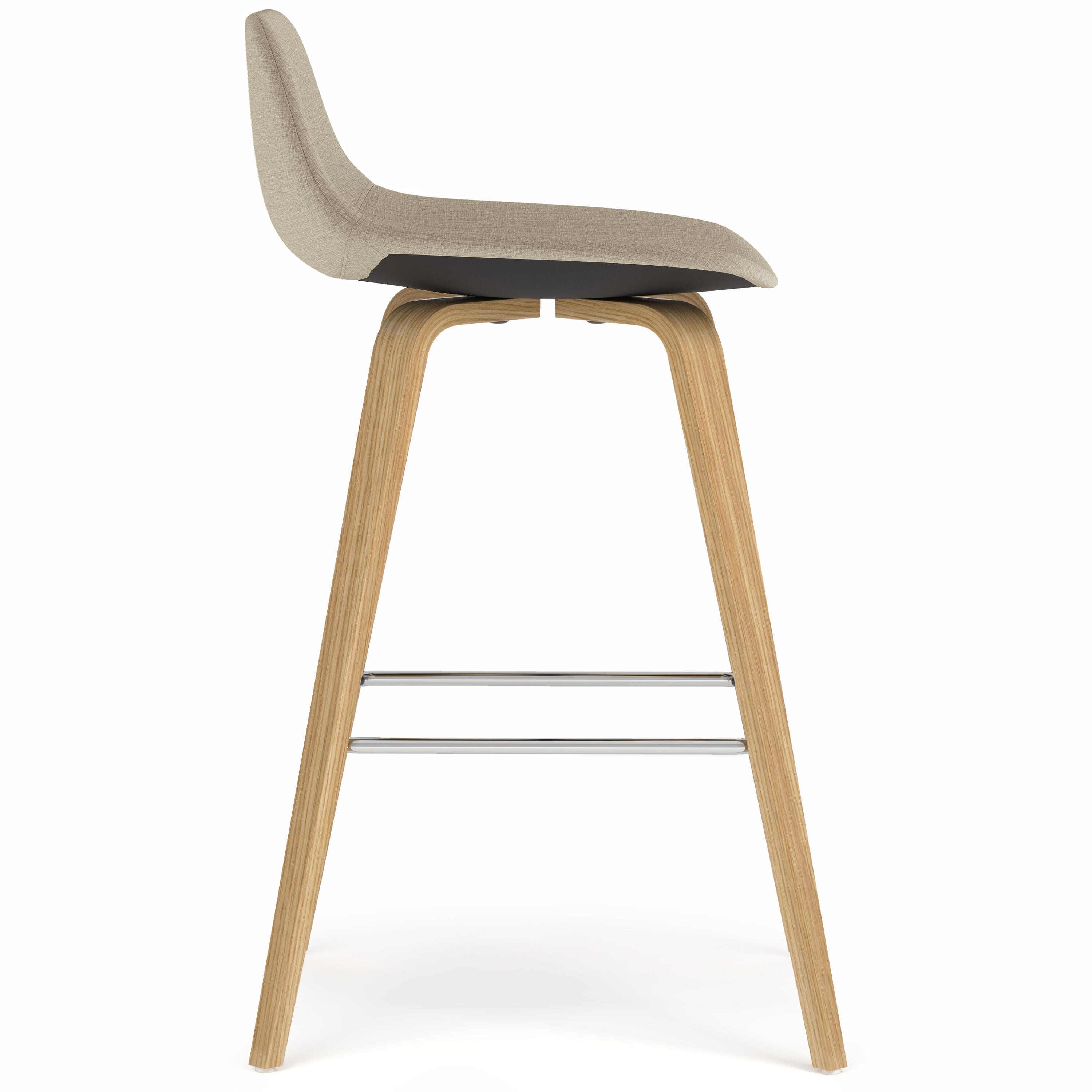 Simpli Home Randolph Counter Height Bar Stool (Set of 2), Natural, large