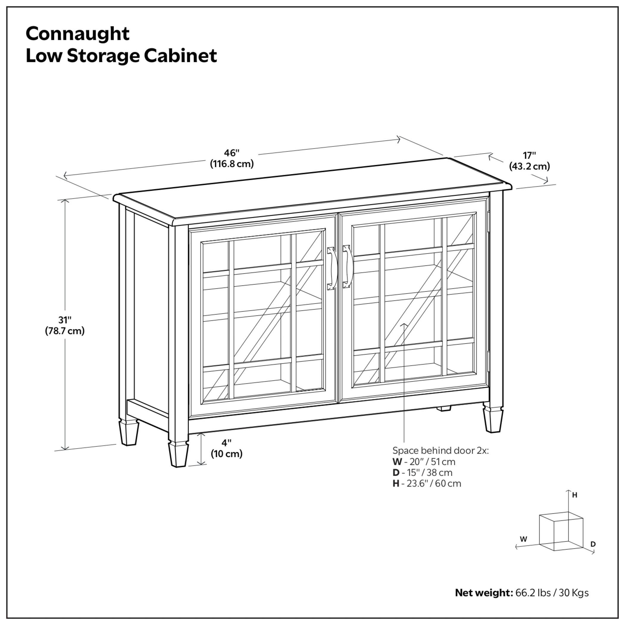 Simpli Home Connaught 46" Accent Cabinet, , large