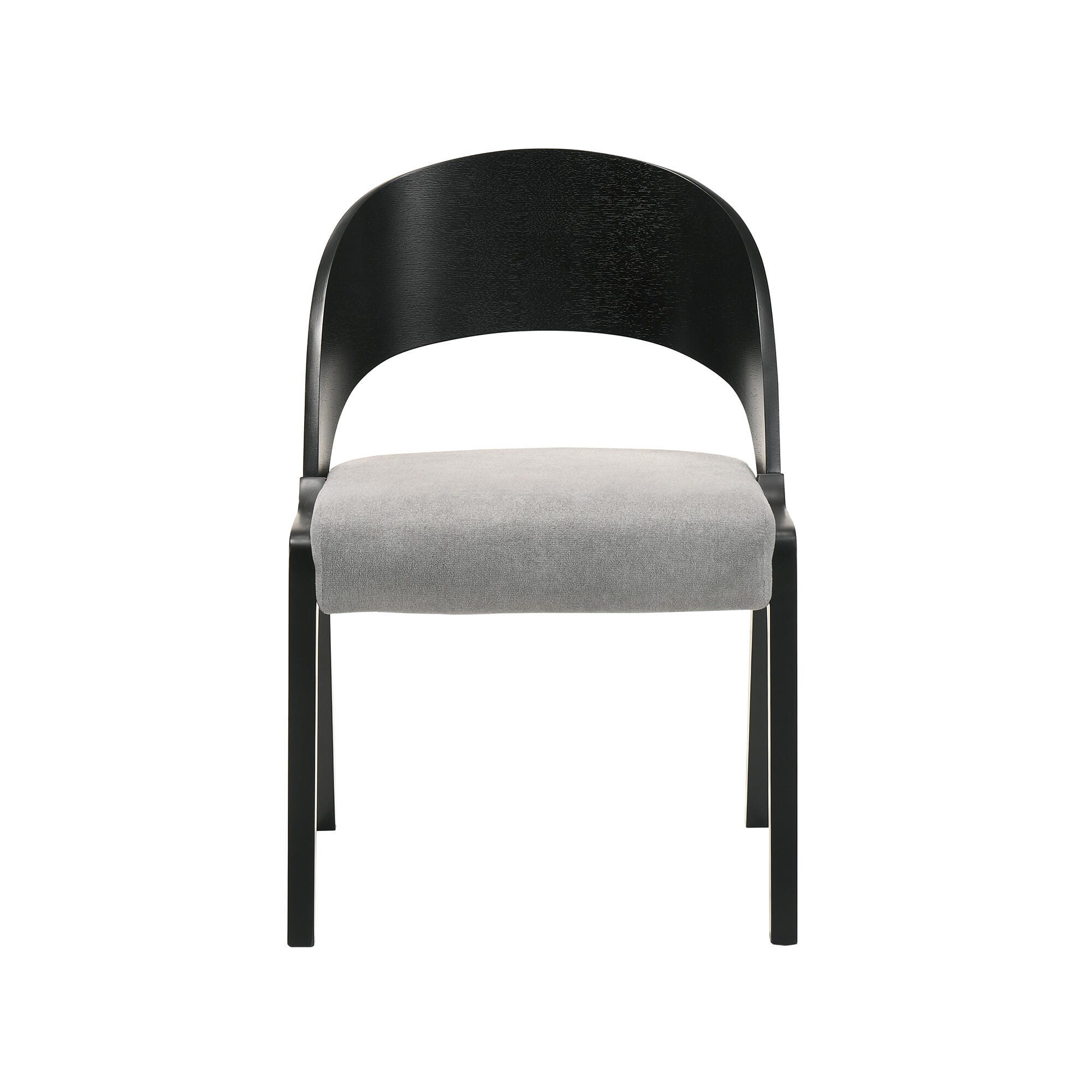 Polly Dining Chair (Set of 2), Gray/Black, large