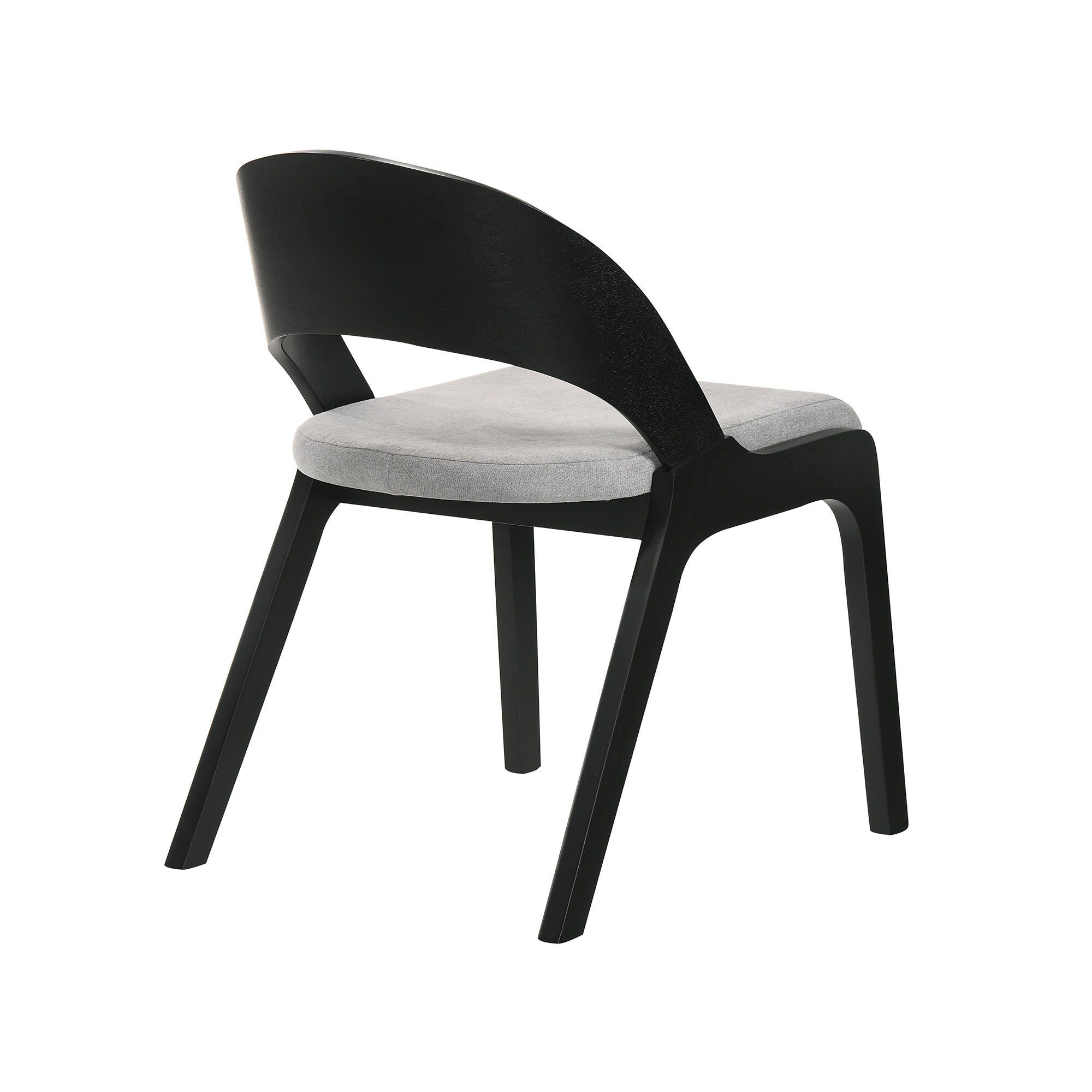Polly Dining Chair (Set of 2), Gray/Black, large